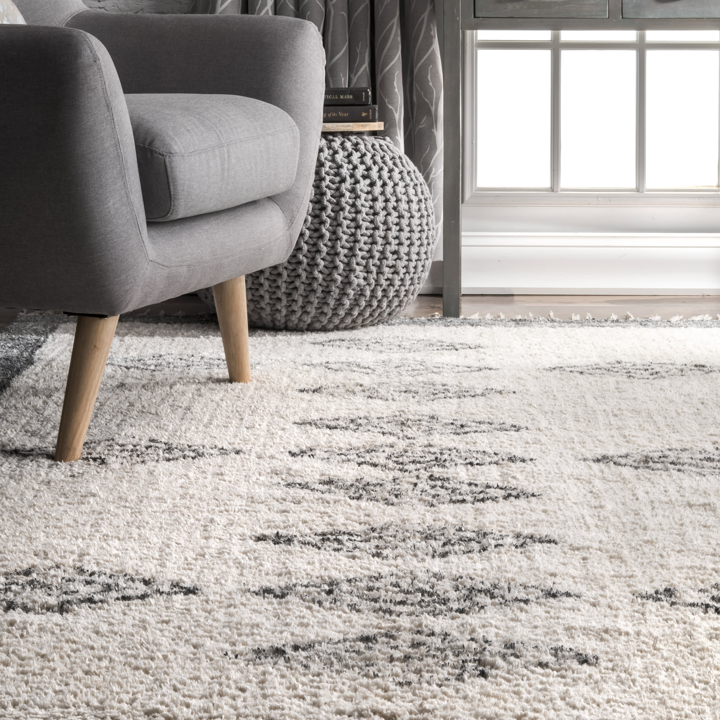Hira Tassel Flatweave Rug | Ivory - Image 4