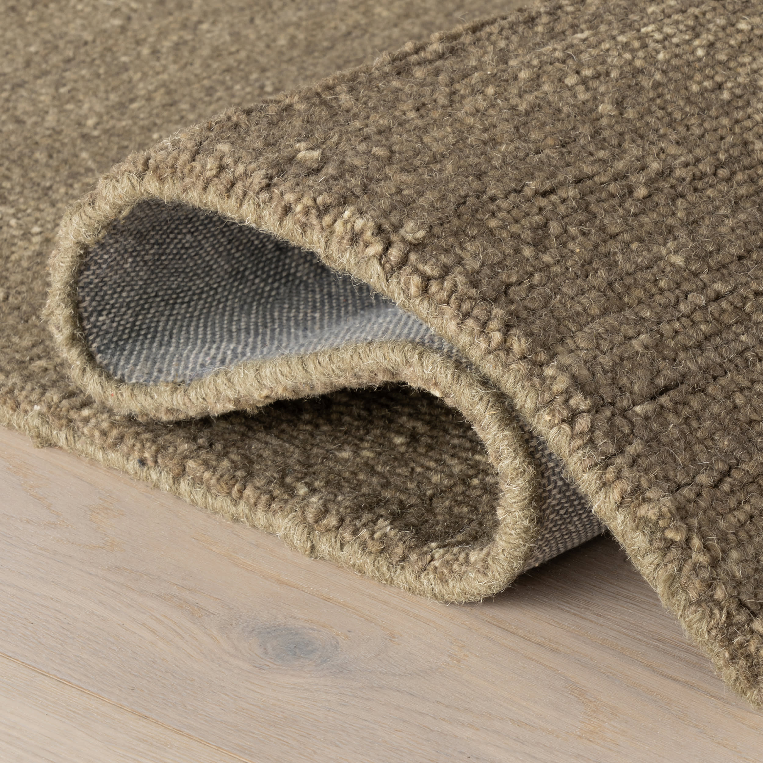 Hollis Solid Wool Rug by Nate Berkus | Khaki Green - Image 8