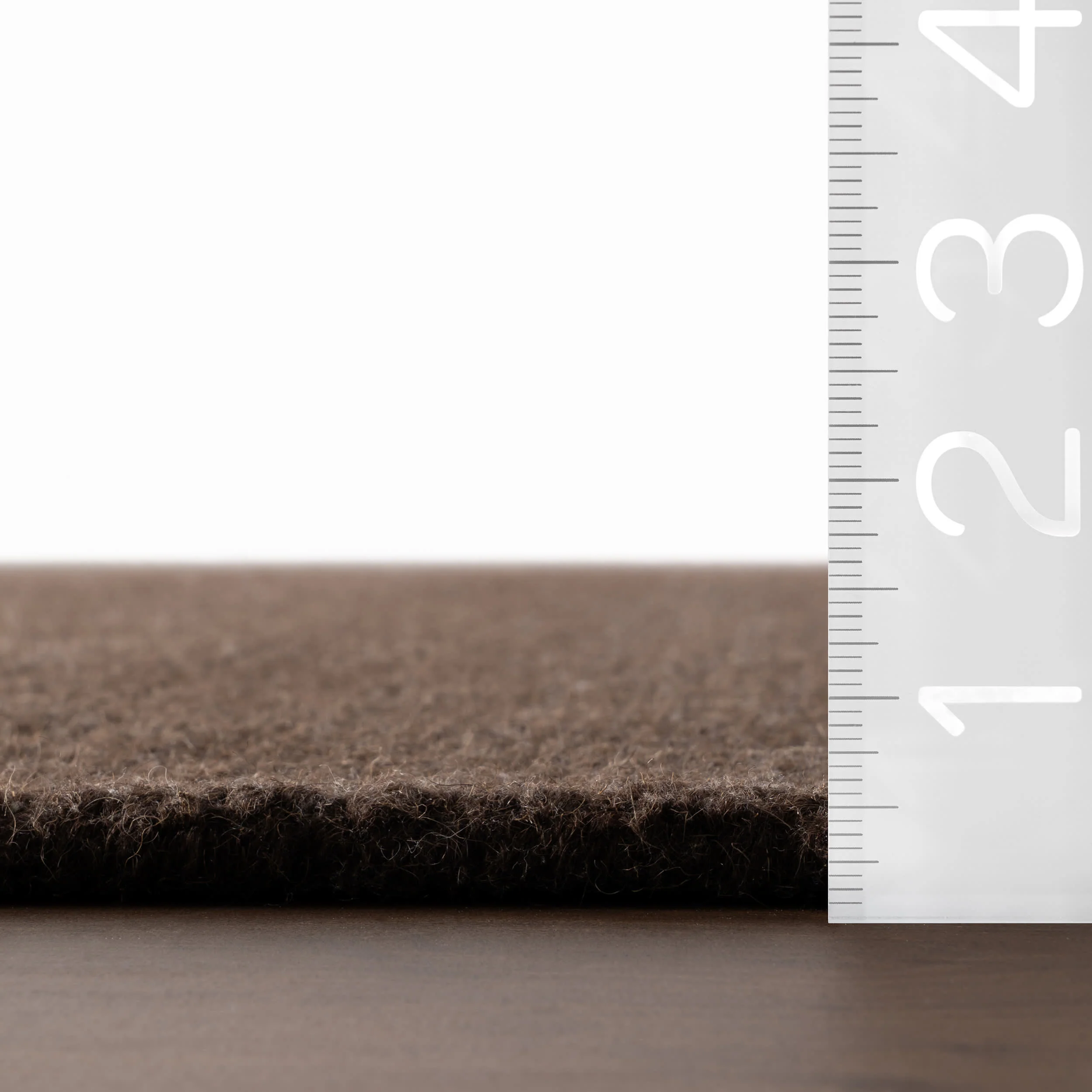 Hollis Solid Wool Rug by Nate Berkus | Dark Brown - Image 5