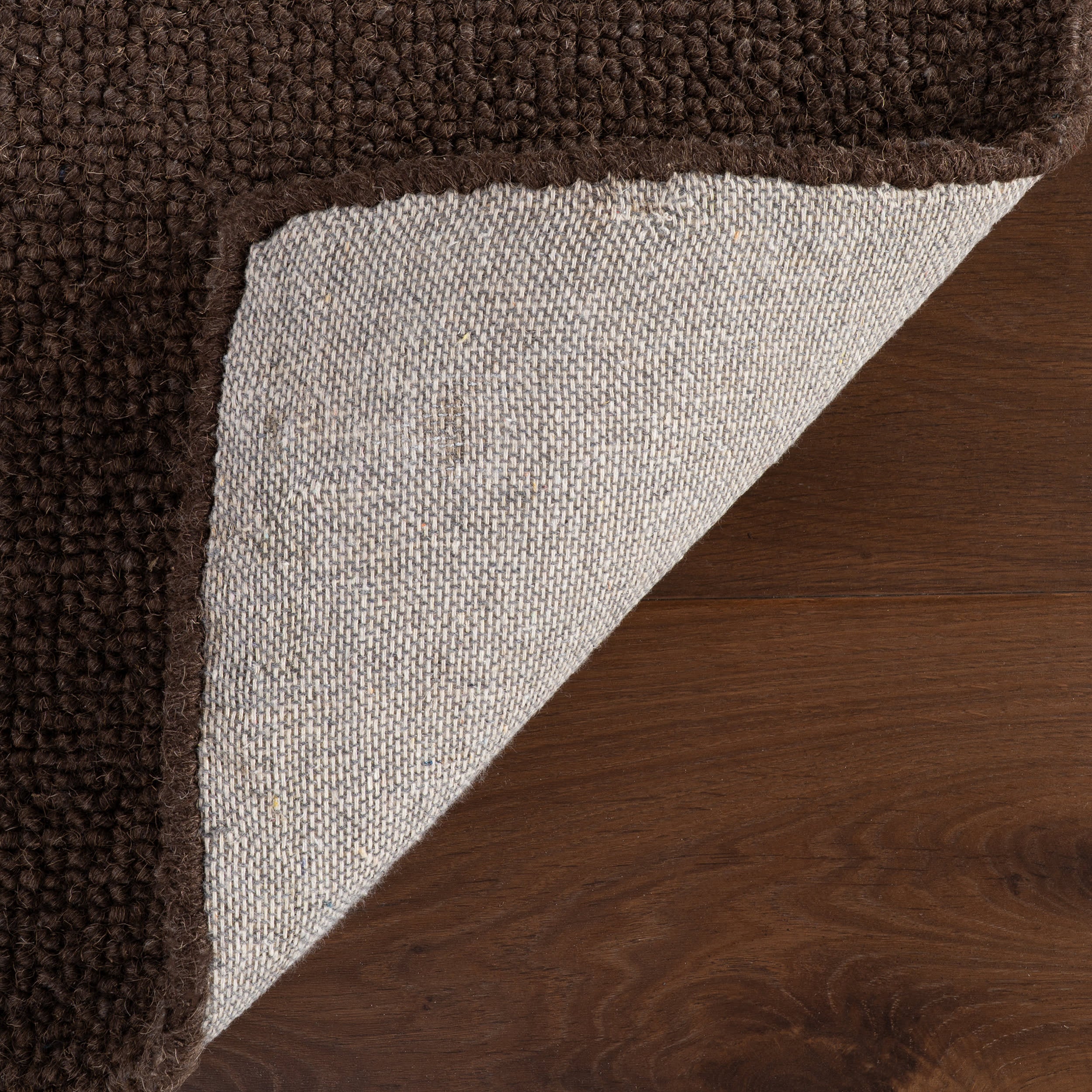Hollis Solid Wool Rug by Nate Berkus | Dark Brown - Image 6