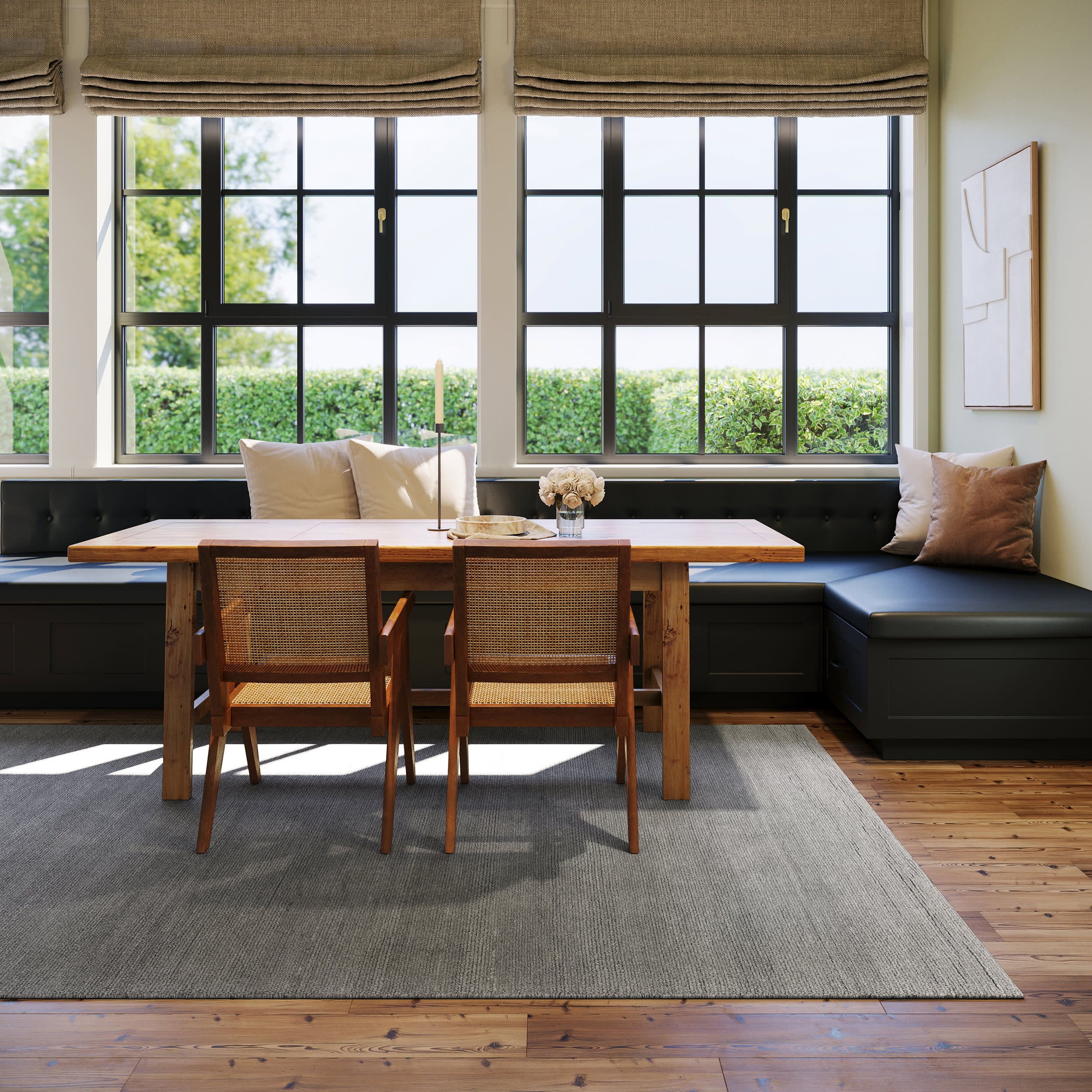 Hollis Solid Wool Rug by Nate Berkus | Grey - Image 2
