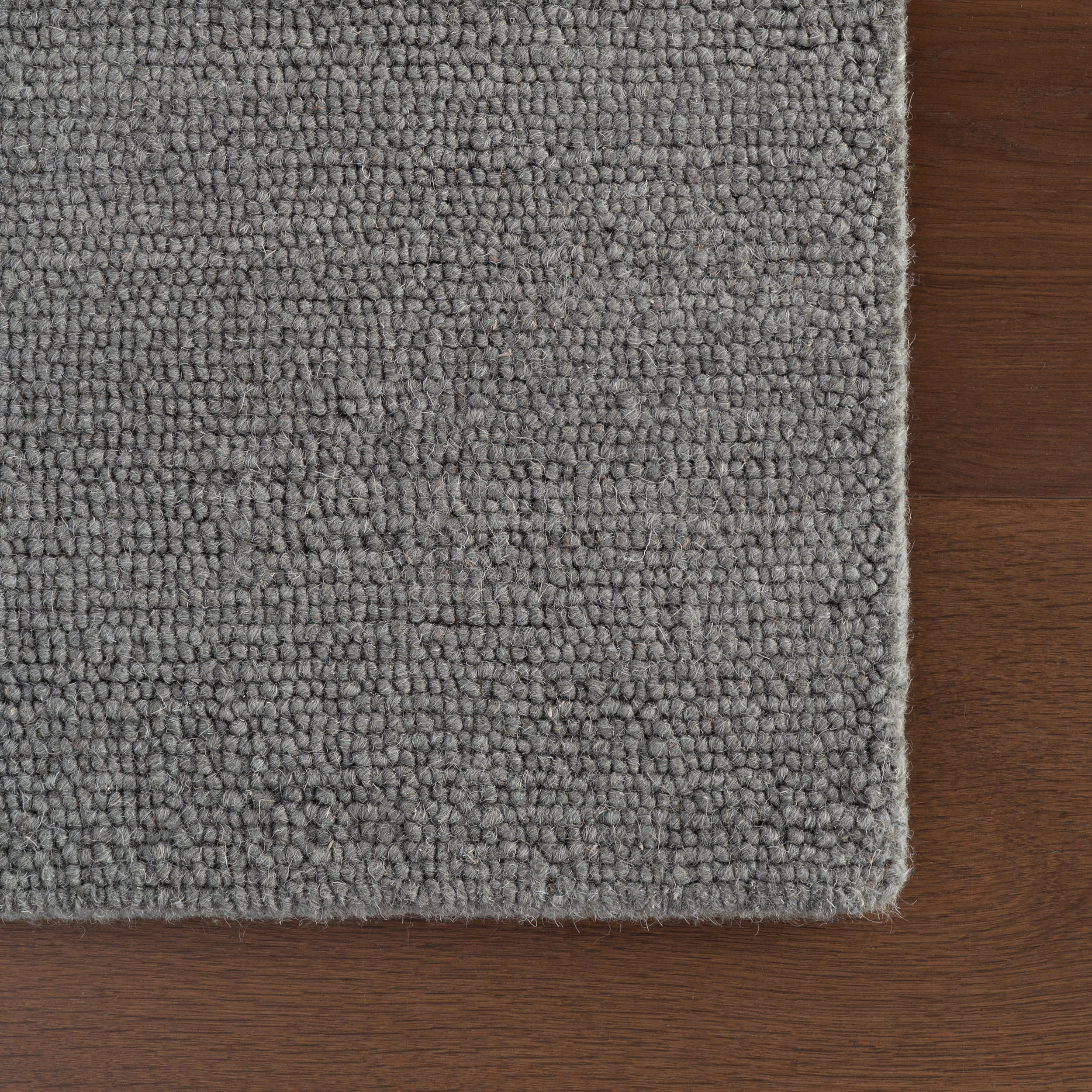 Hollis Solid Wool Rug by Nate Berkus | Grey - Image 4