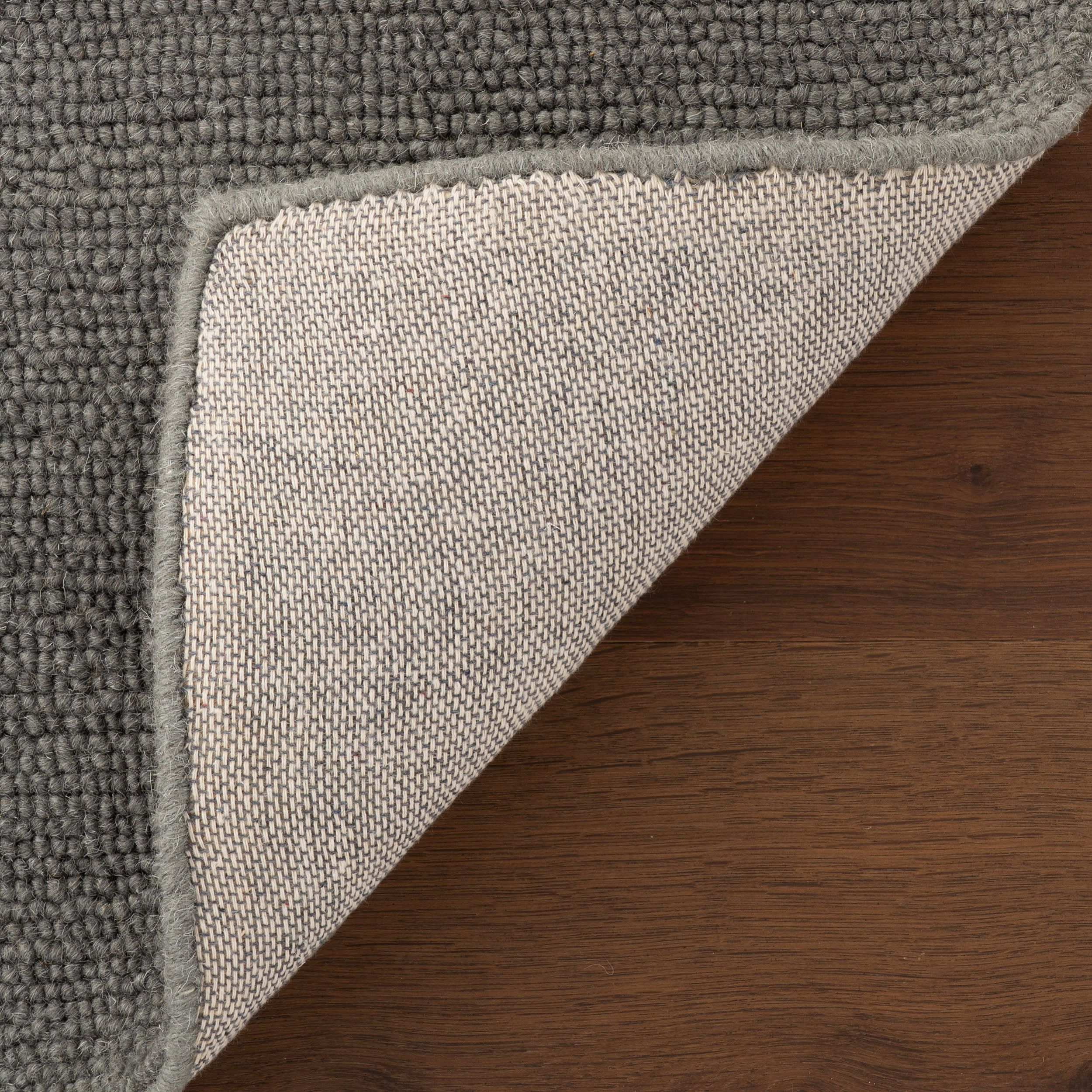 Hollis Solid Wool Rug by Nate Berkus | Grey - Image 6