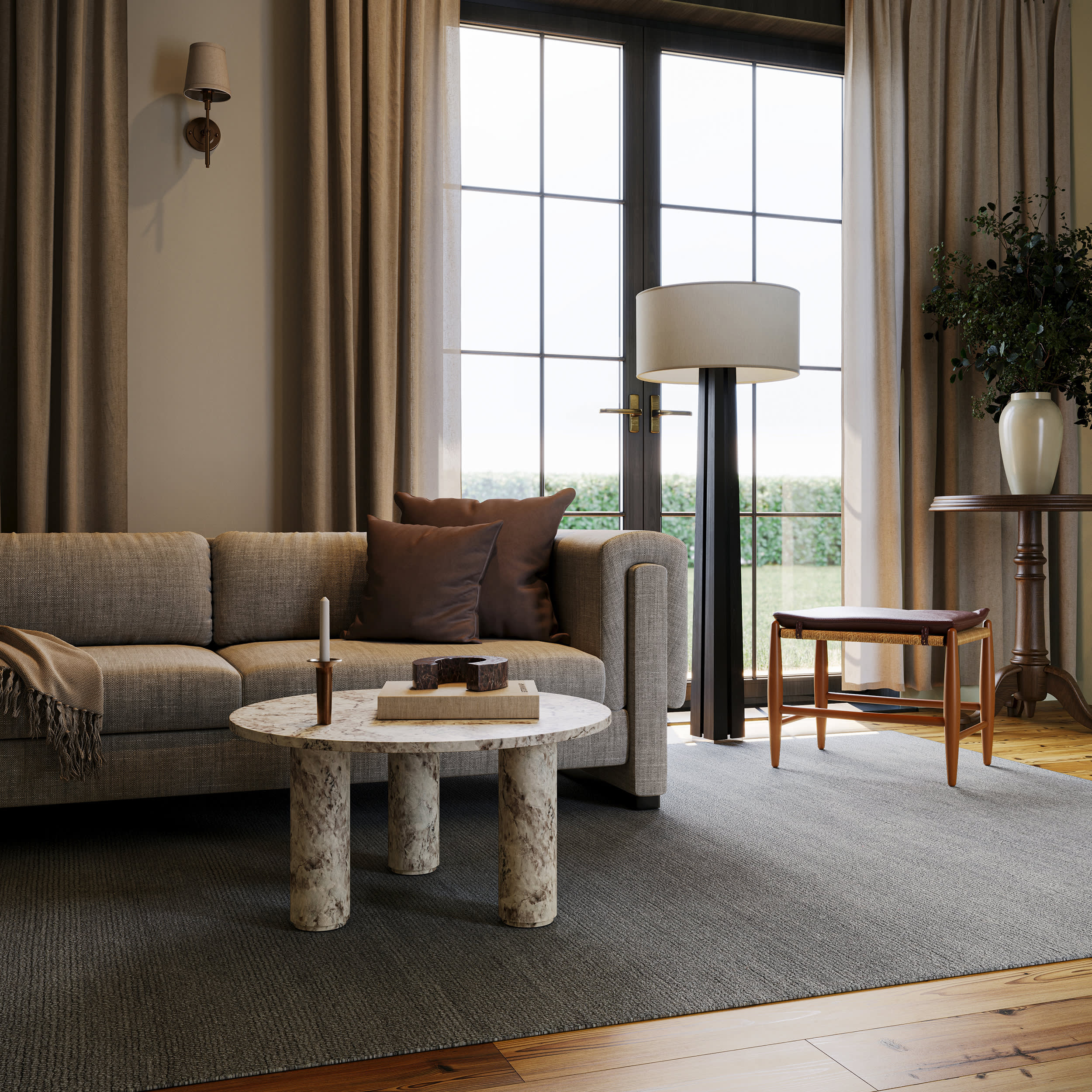 Hollis Solid Wool Rug by Nate Berkus | Grey - Image 7