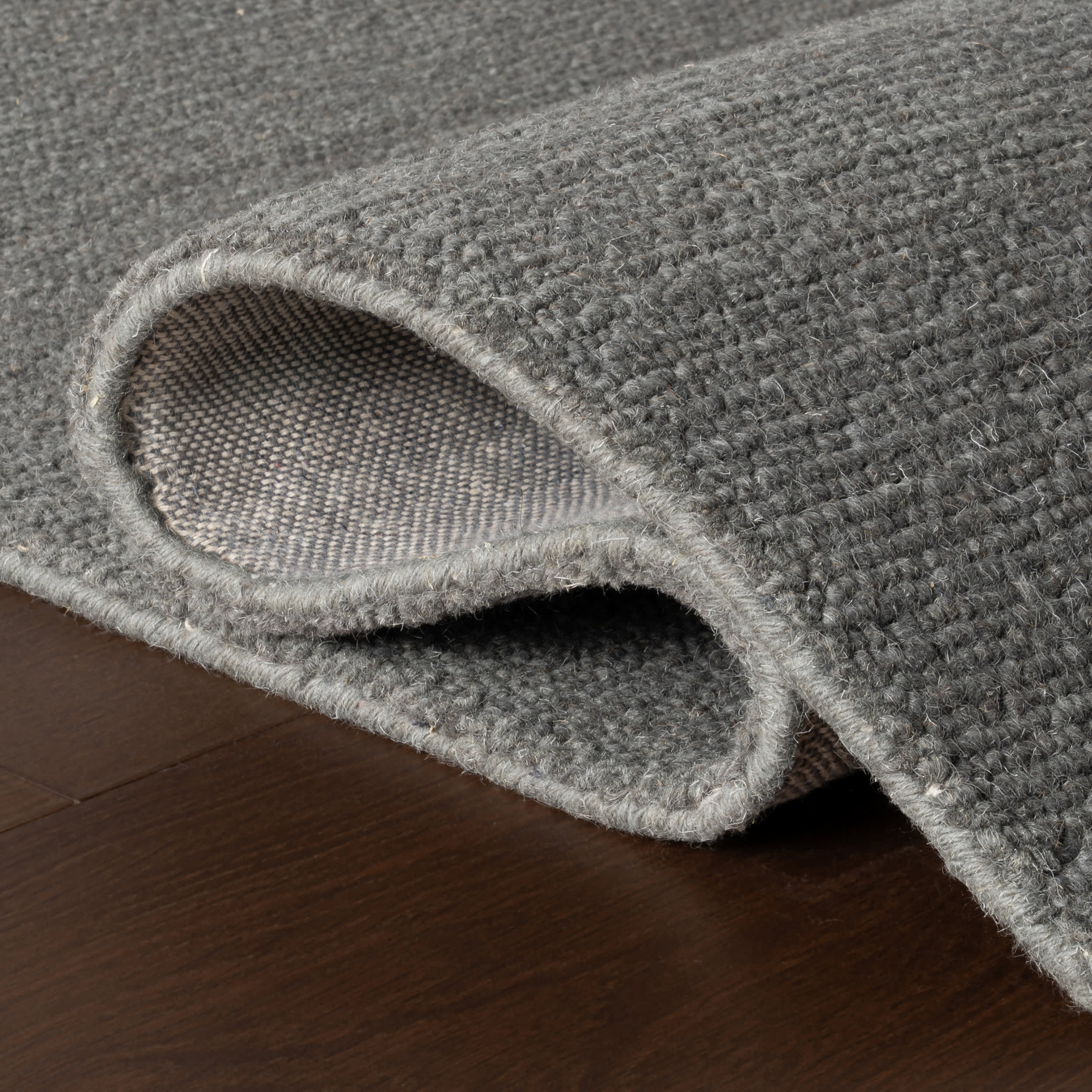 Hollis Solid Wool Rug by Nate Berkus | Grey - Image 8