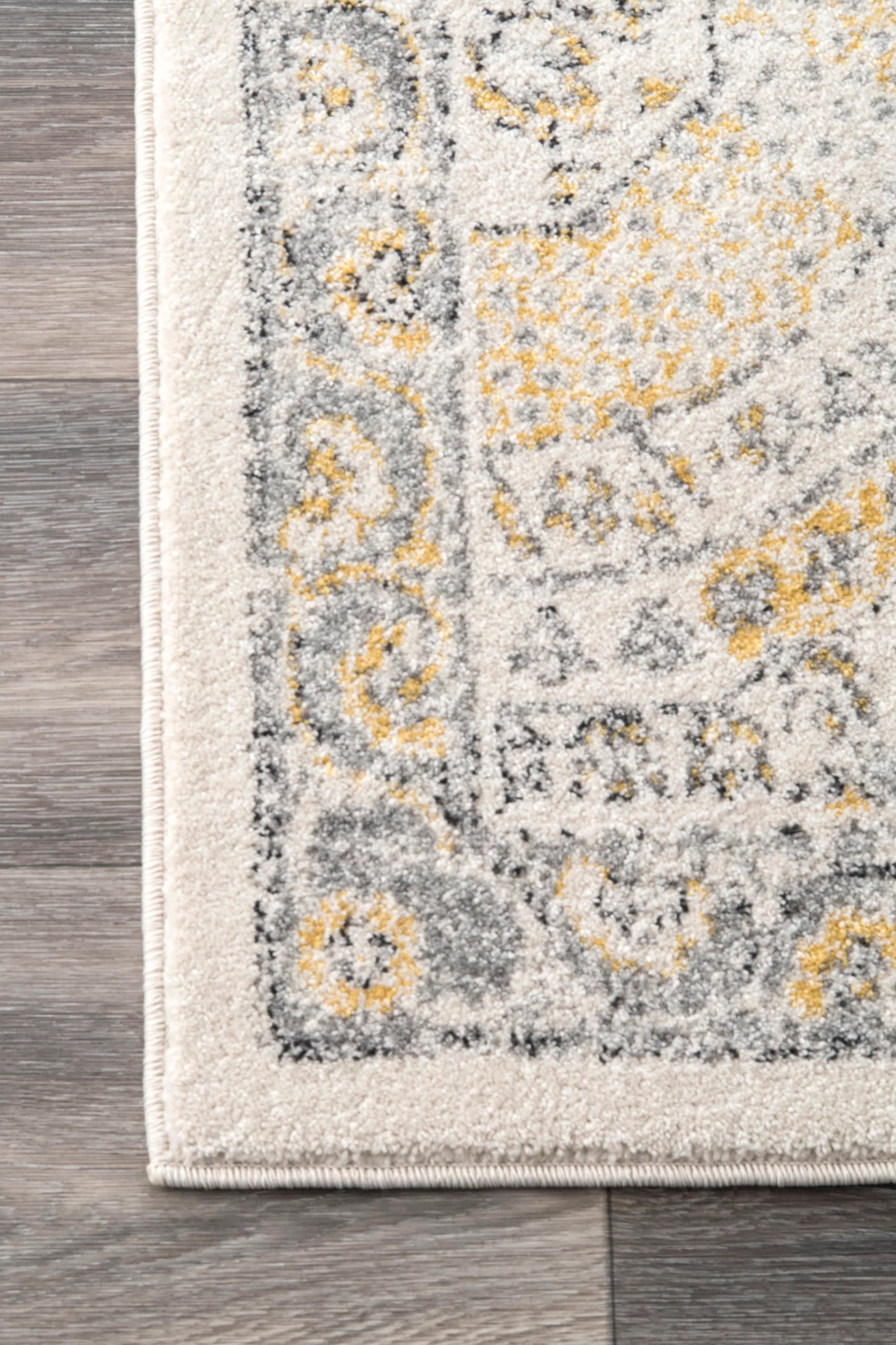 Honeycomb Labyrinth Rug | Gold - Image 3