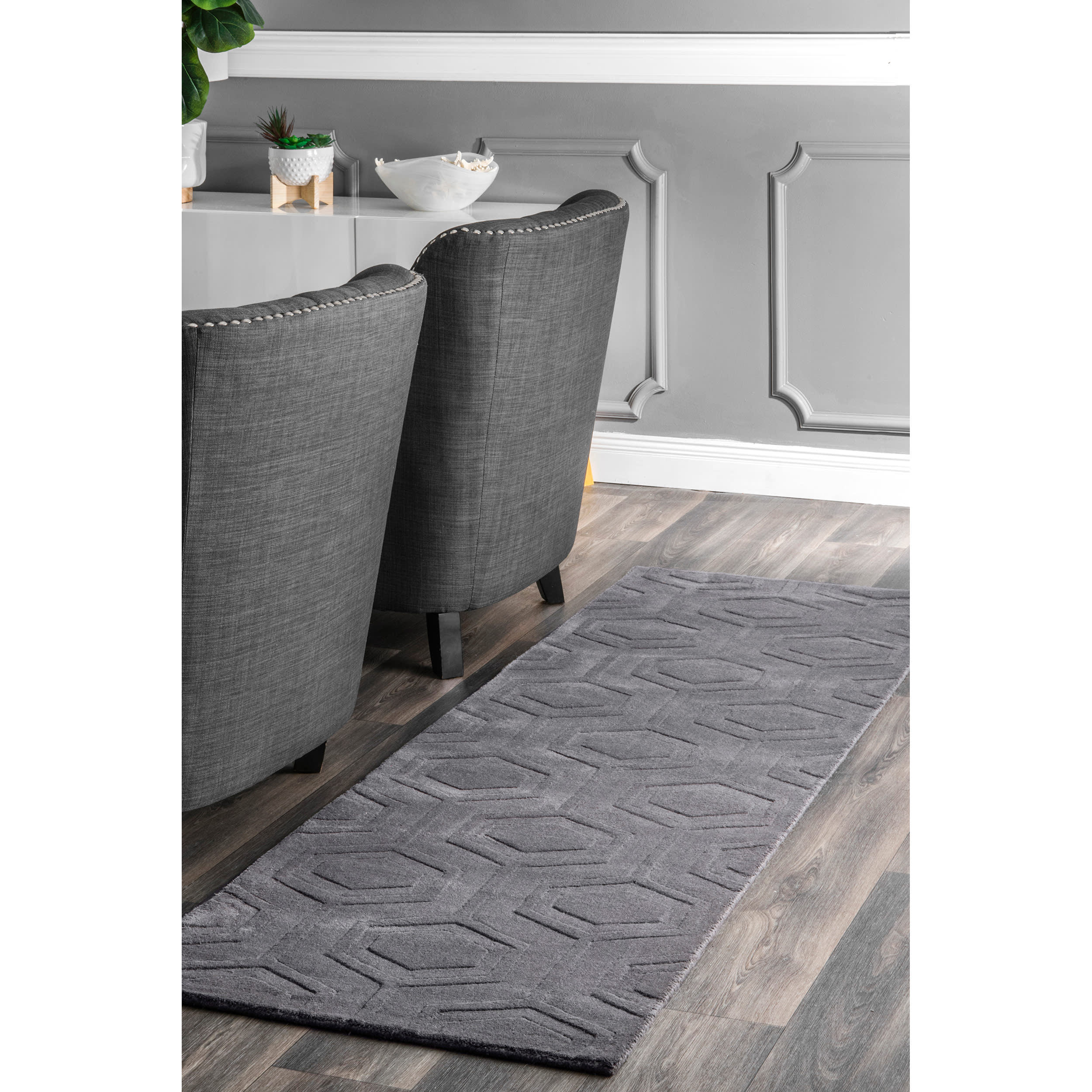 Honeycomb Rug | Grey - Image 2