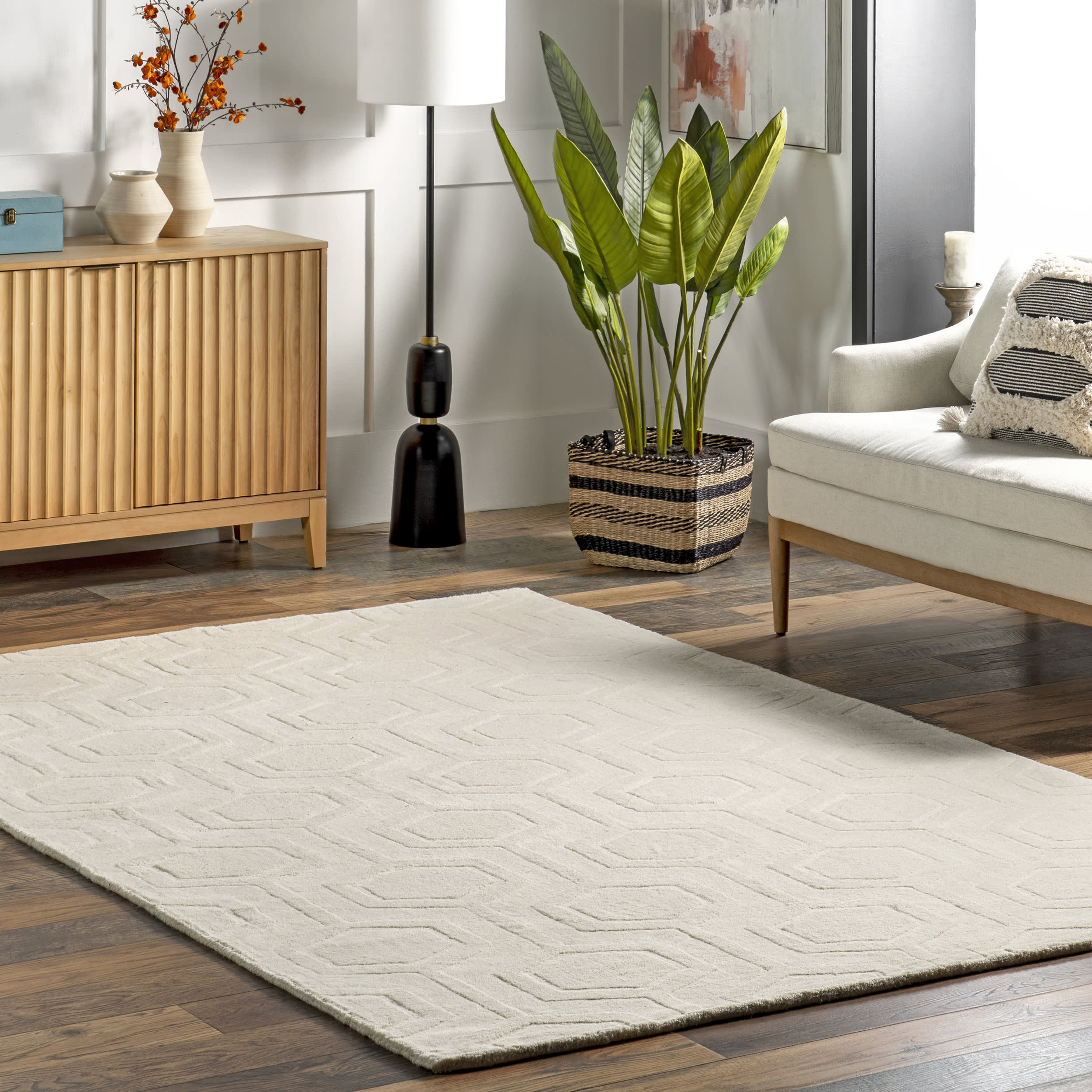 Honeycomb Rug | Ivory - Image 2