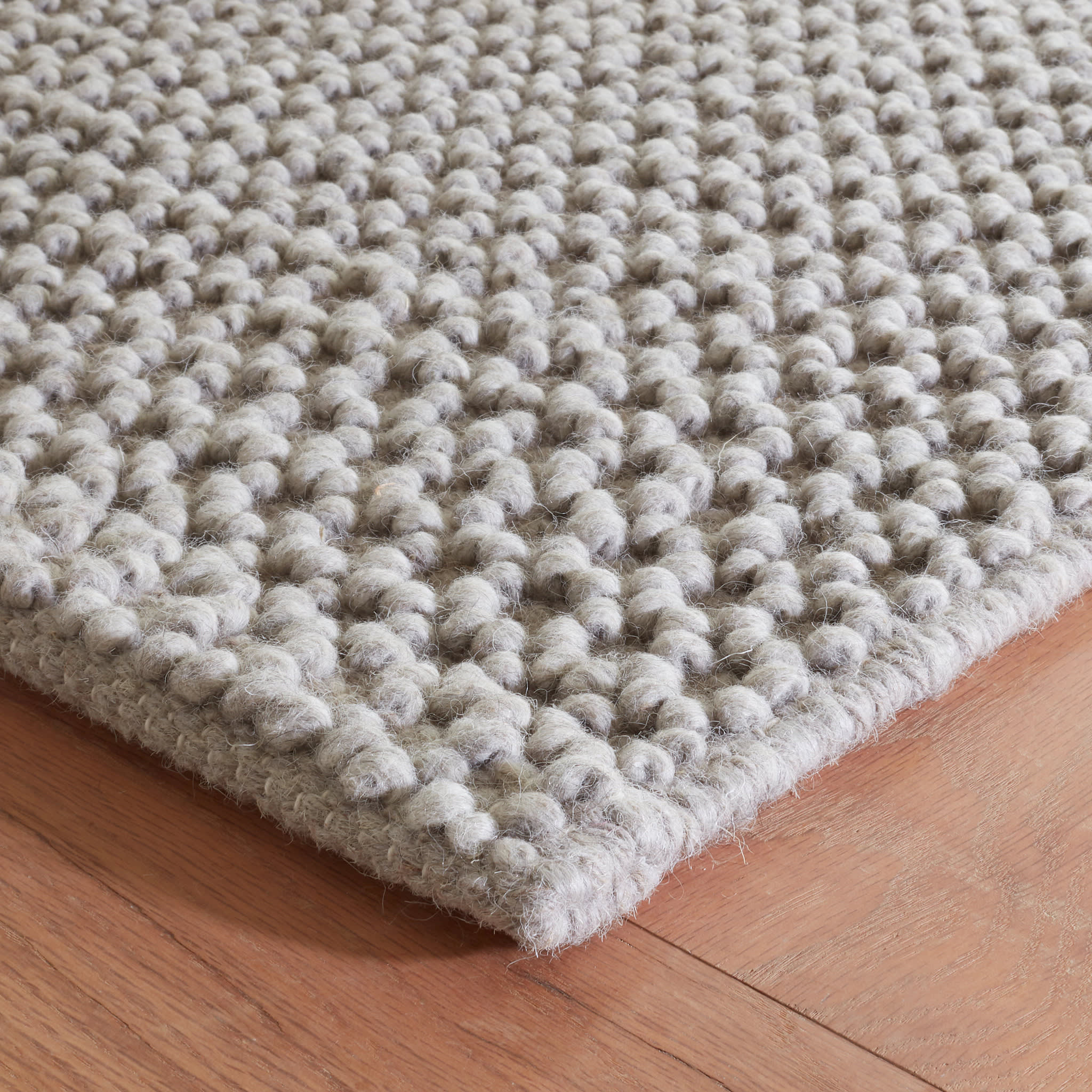 Hooper Handwoven Wool Rug | Grey - Image 5