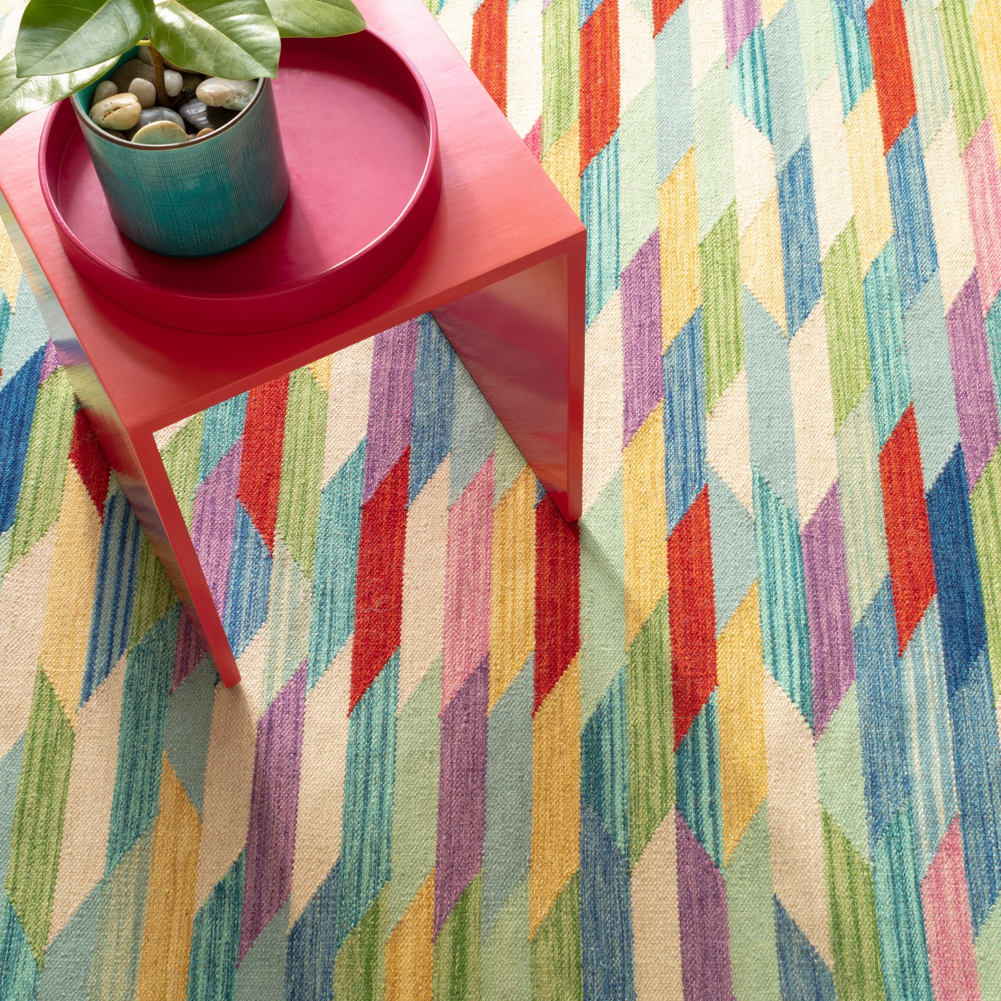 Hotline Handwoven Wool Rug | Multi - Image 5