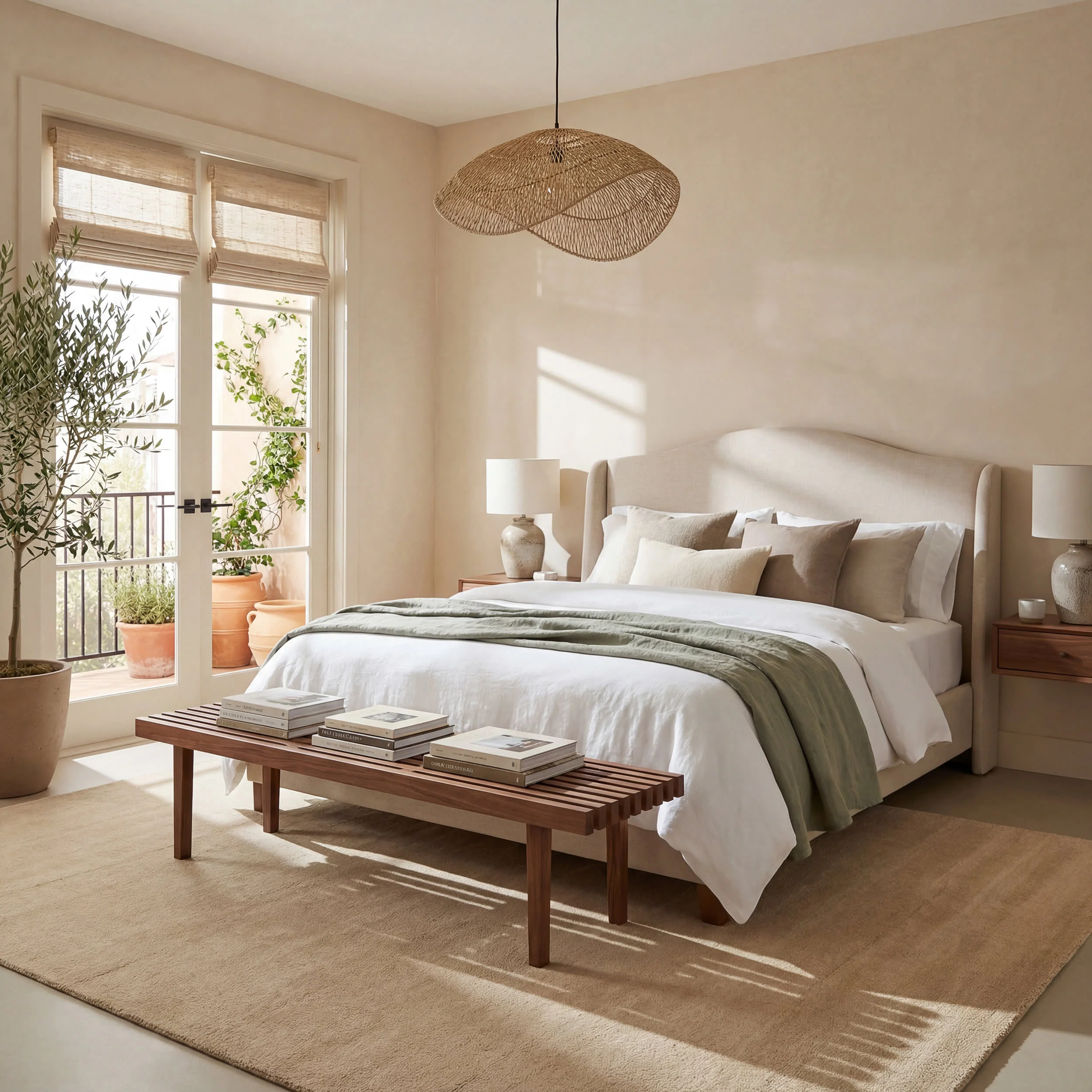 Iania Modern Solid Rug | Ivory - Image 3