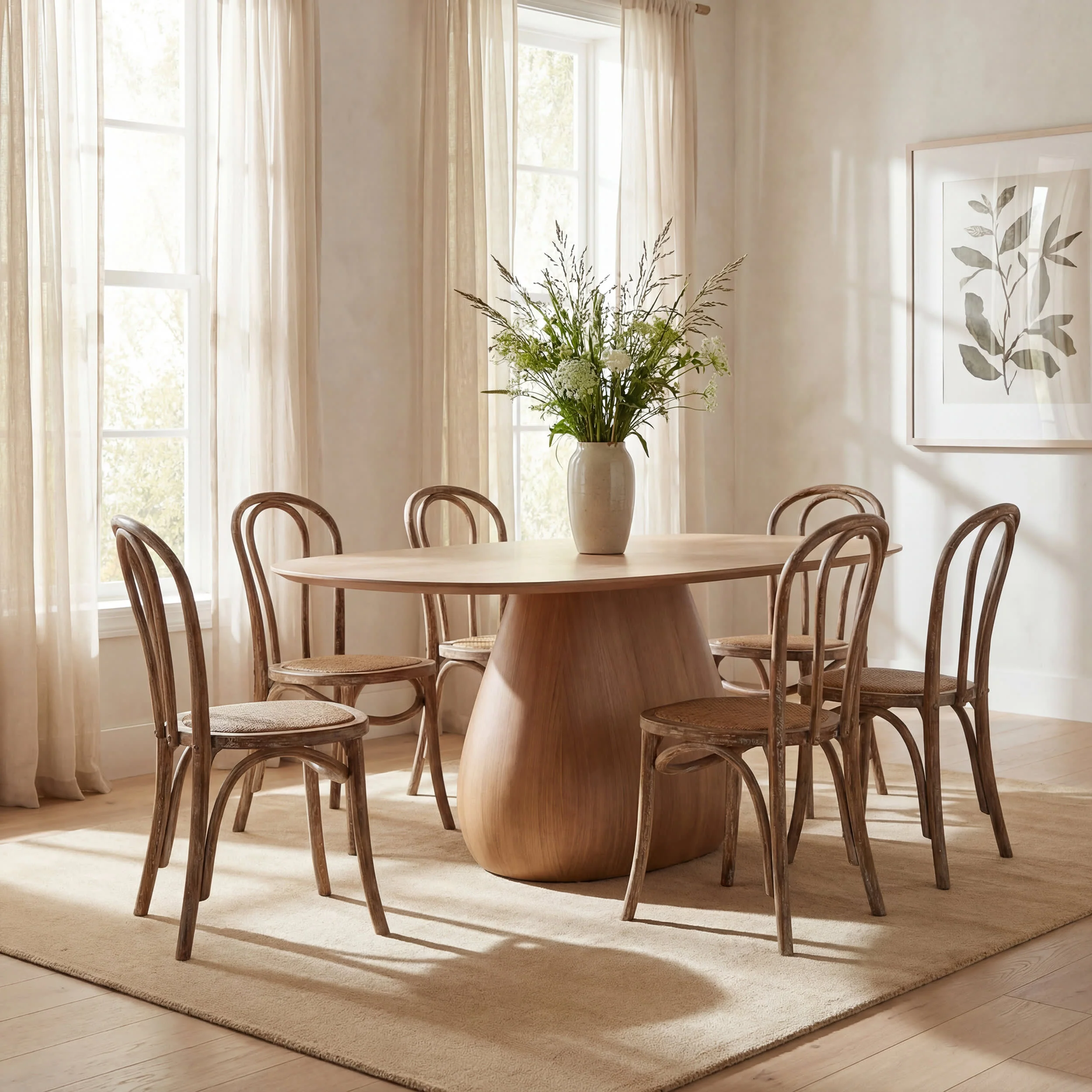 Iania Modern Solid Rug | Ivory - Image 4