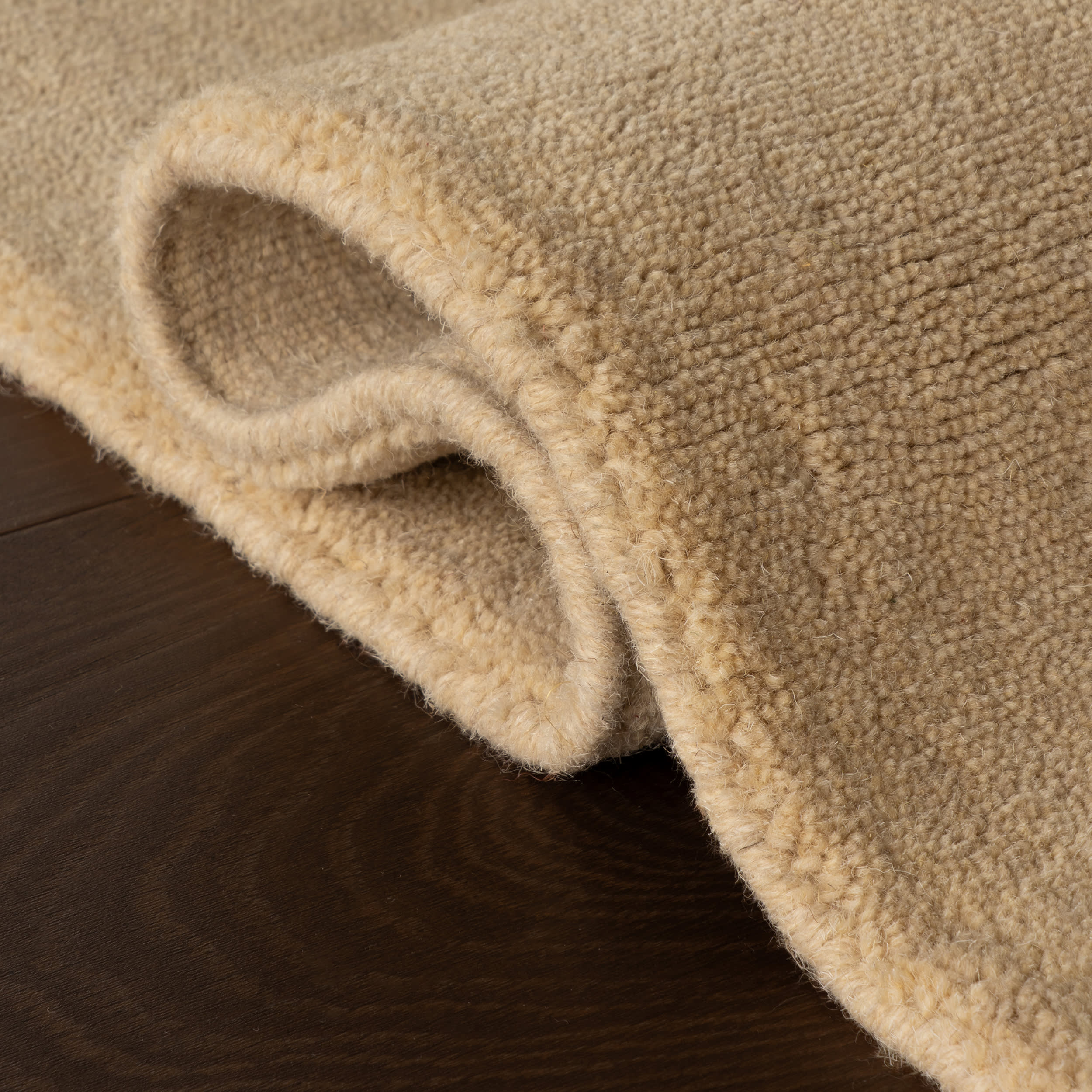 Iania Modern Solid Rug | Ivory - Image 6