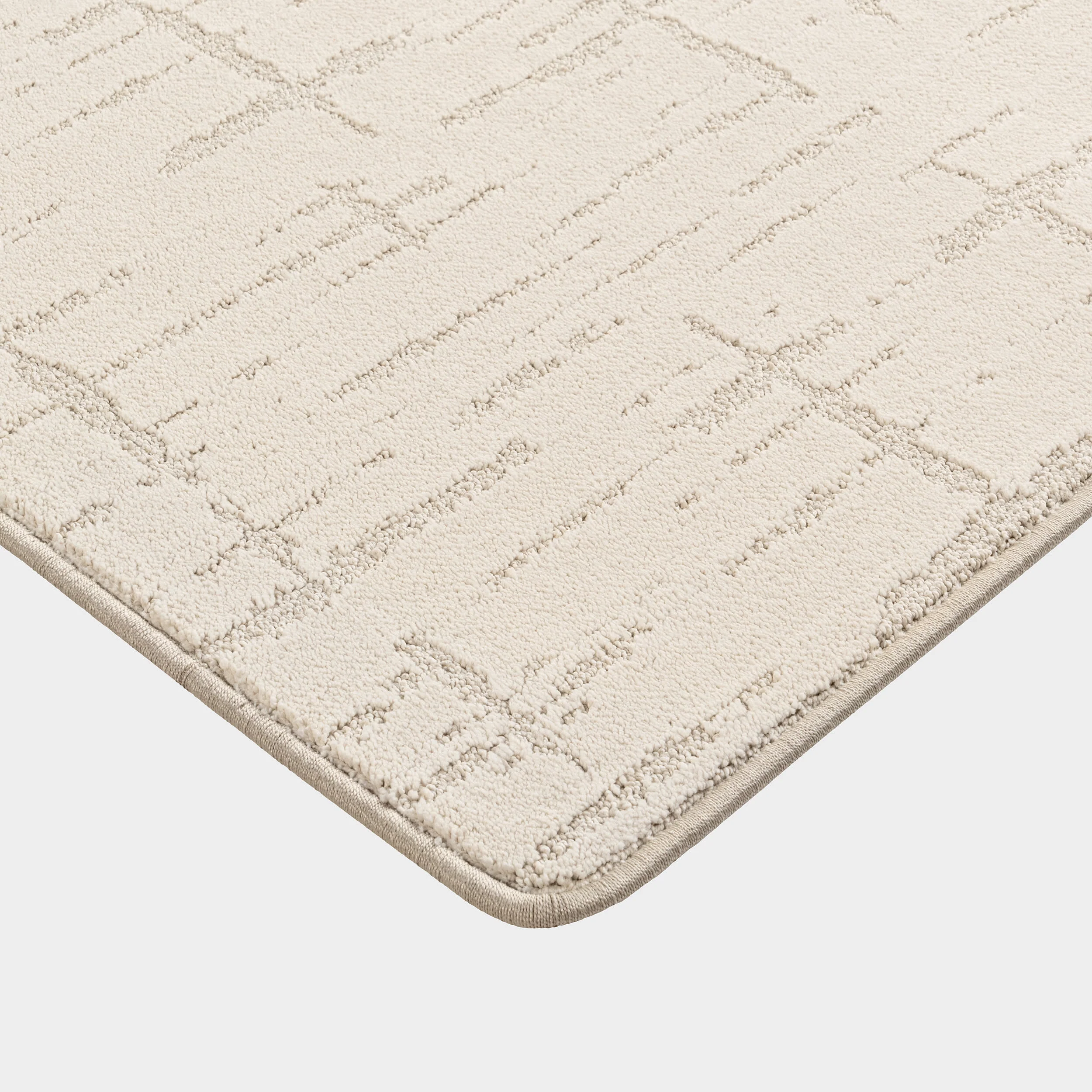 Ibis Crosshatch Custom Rug | Light Beige - Image 2