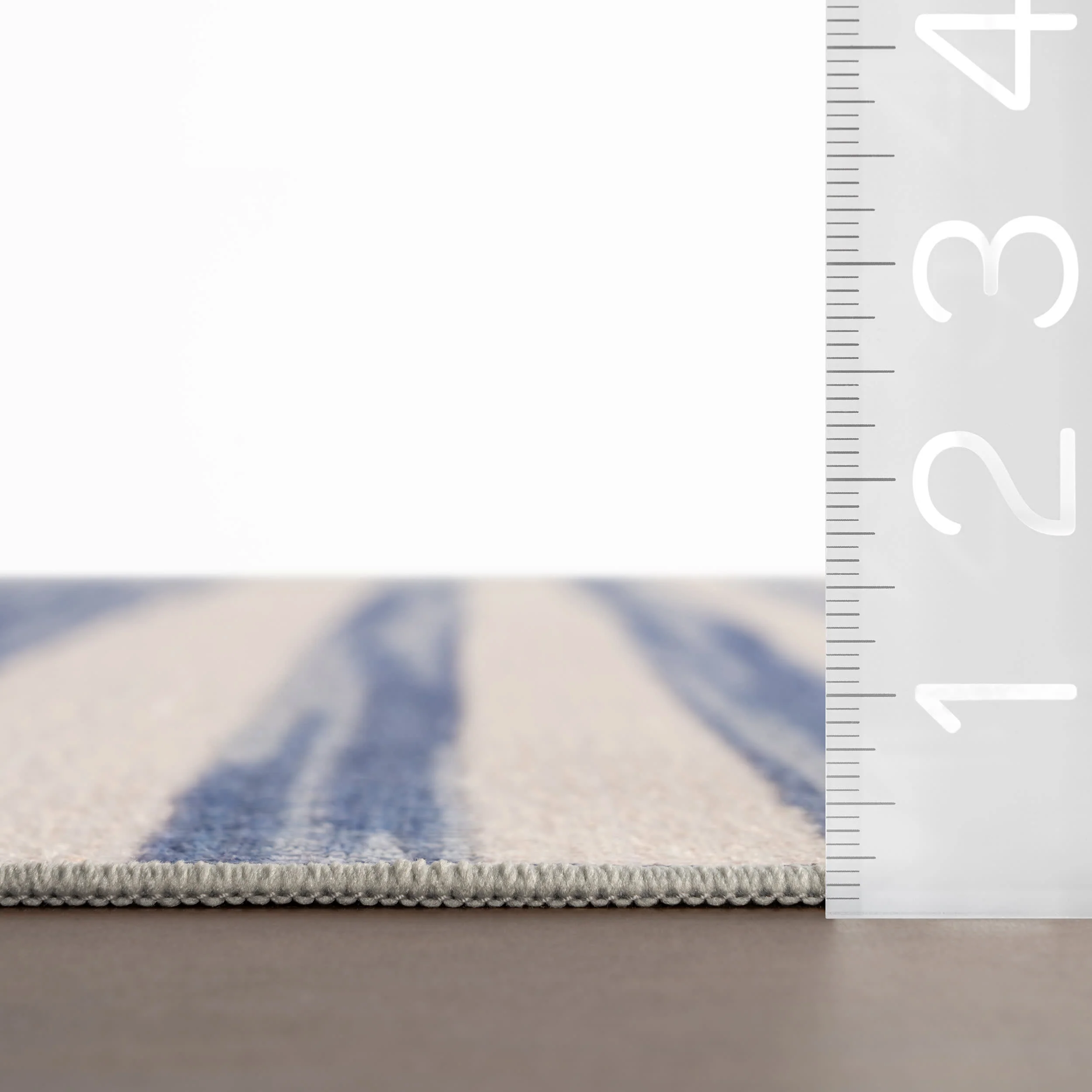 Ilae Coastal Striped Washable Rug | Blue - Image 7