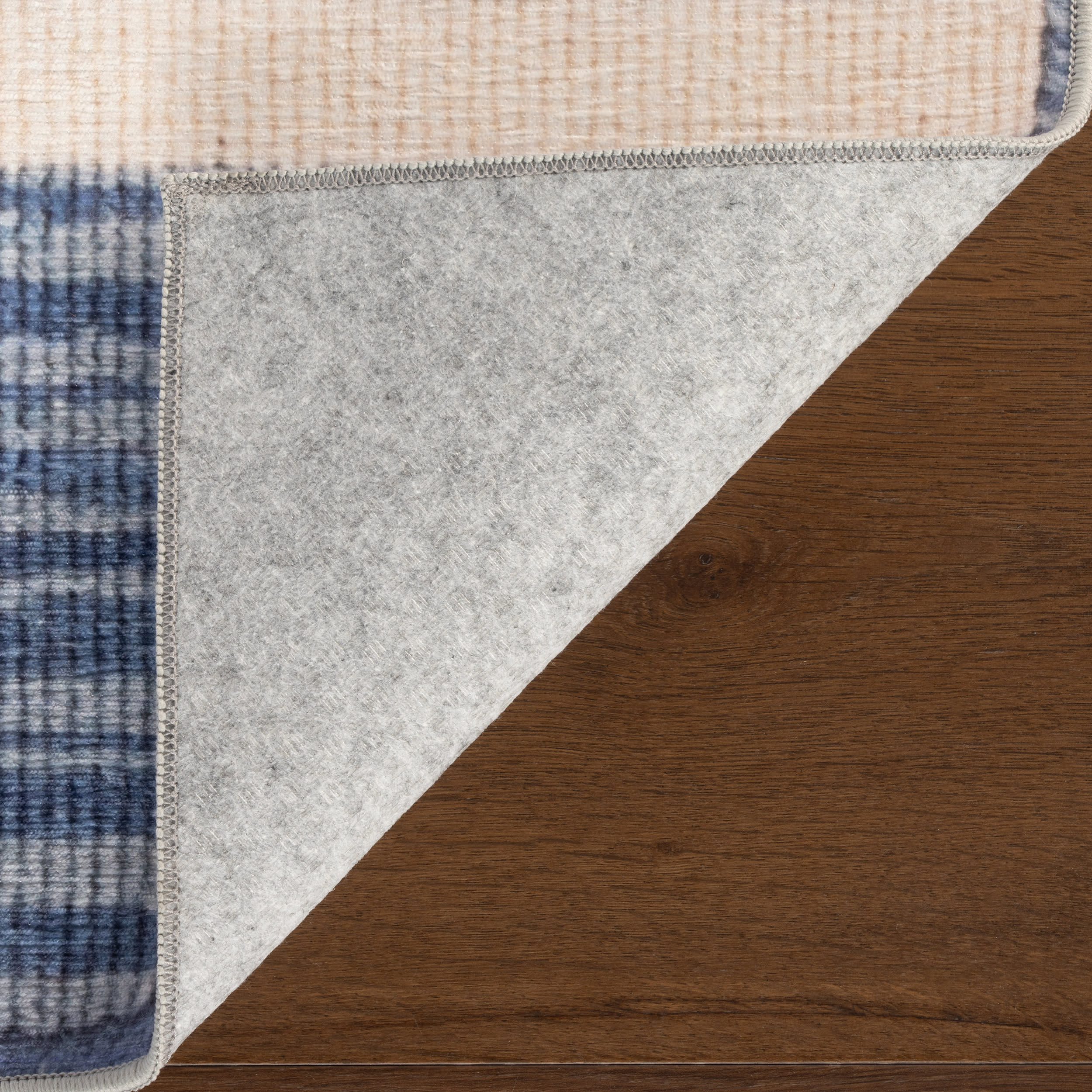 Ilae Coastal Striped Washable Rug | Blue - Image 9