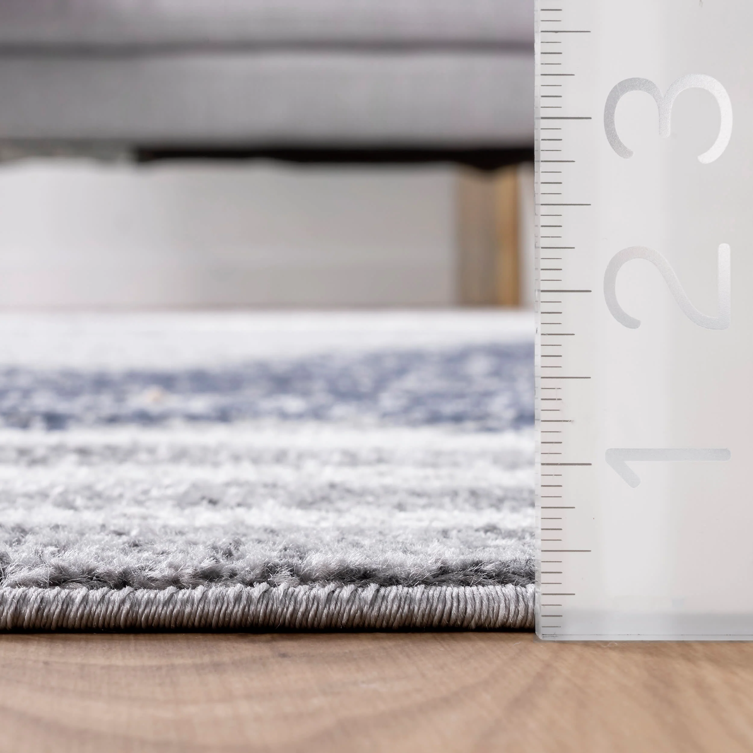 Iliana Striped Starfish Rug | Grey - Image 5