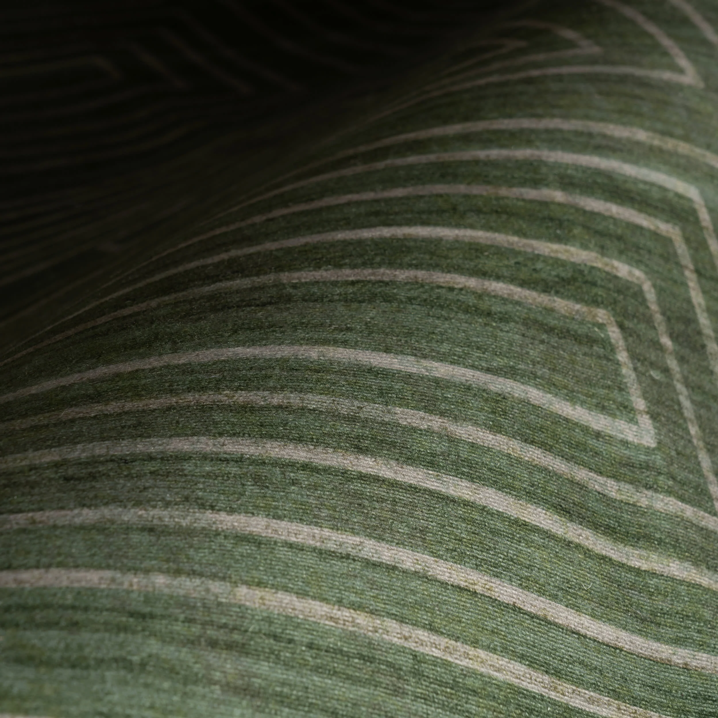 Illyria Maze Washable Rug | Green - Image 3