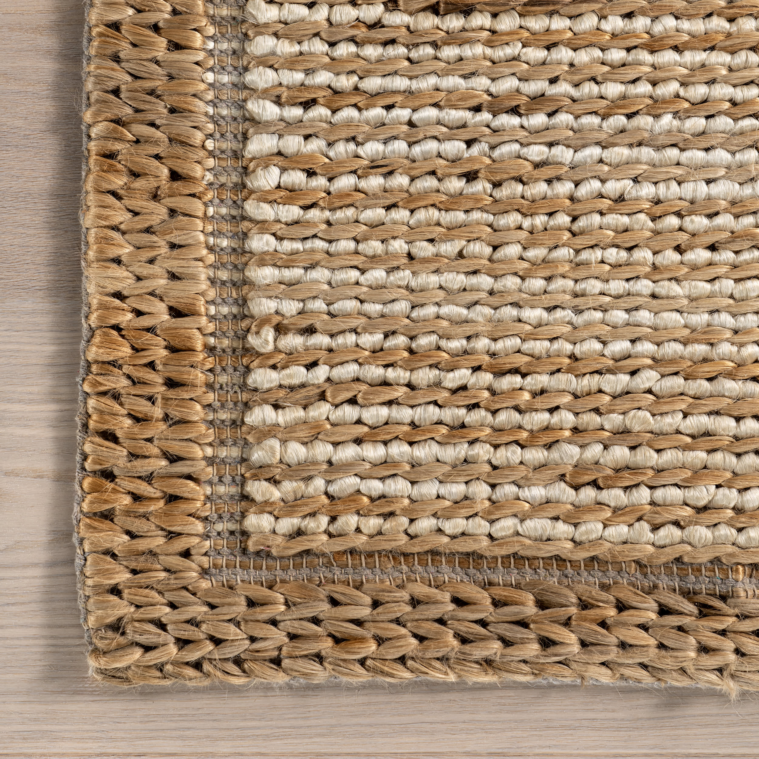 Ilse Bordered Hand Braided Jute Rug | Ivory - Image 3