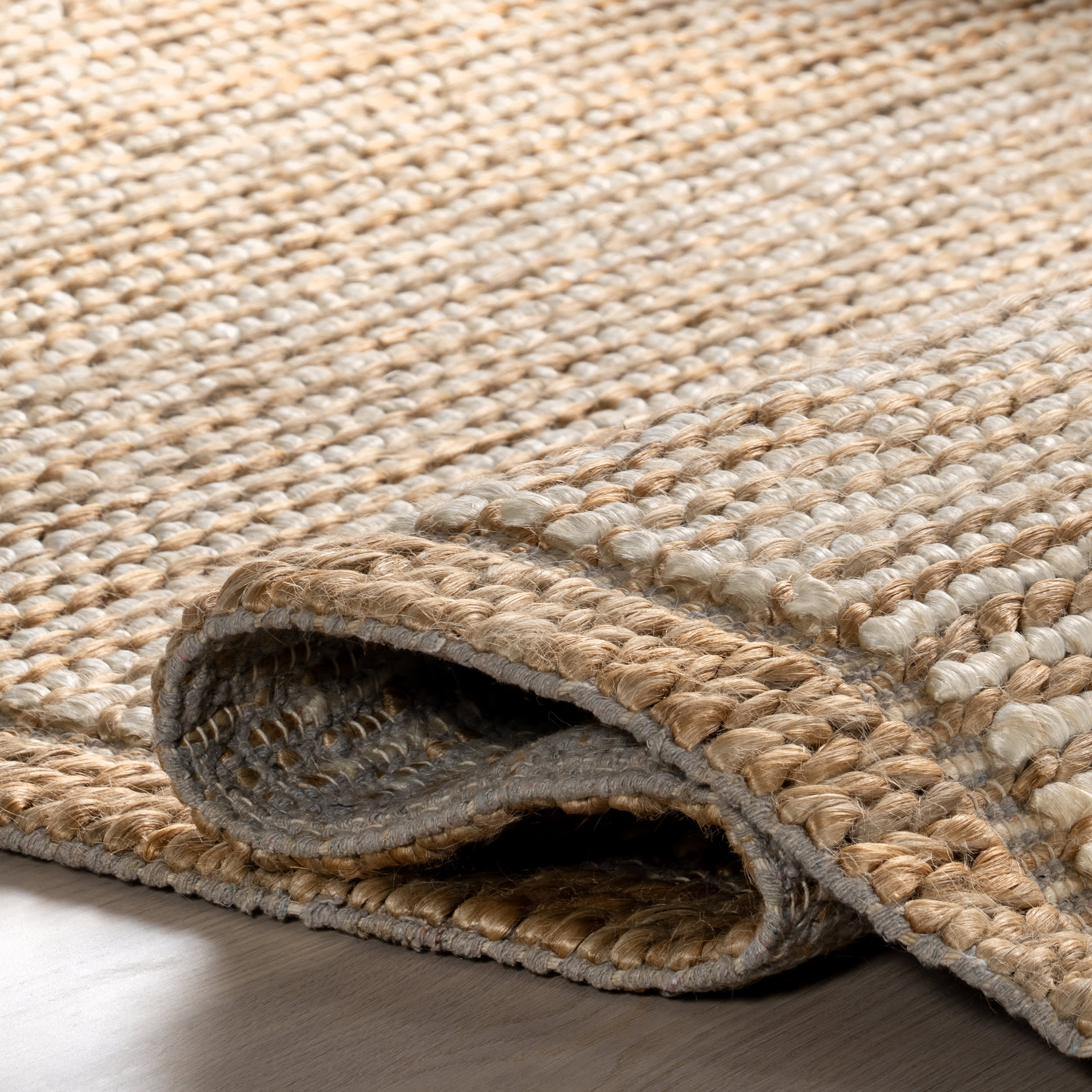 Ilse Bordered Hand Braided Jute Rug | Ivory - Image 8