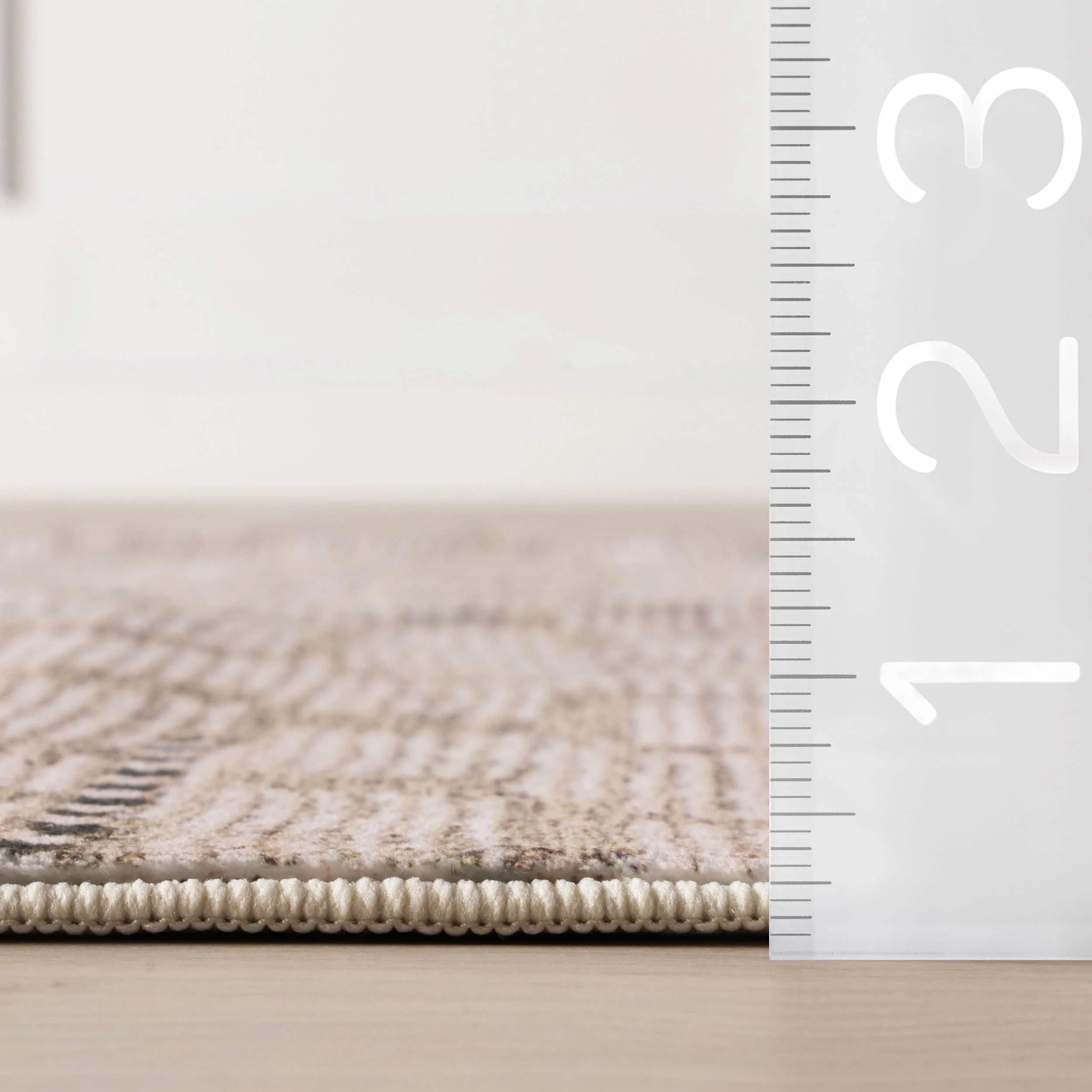 Ilvara Abstract Washable Rug | Beige - Image 5