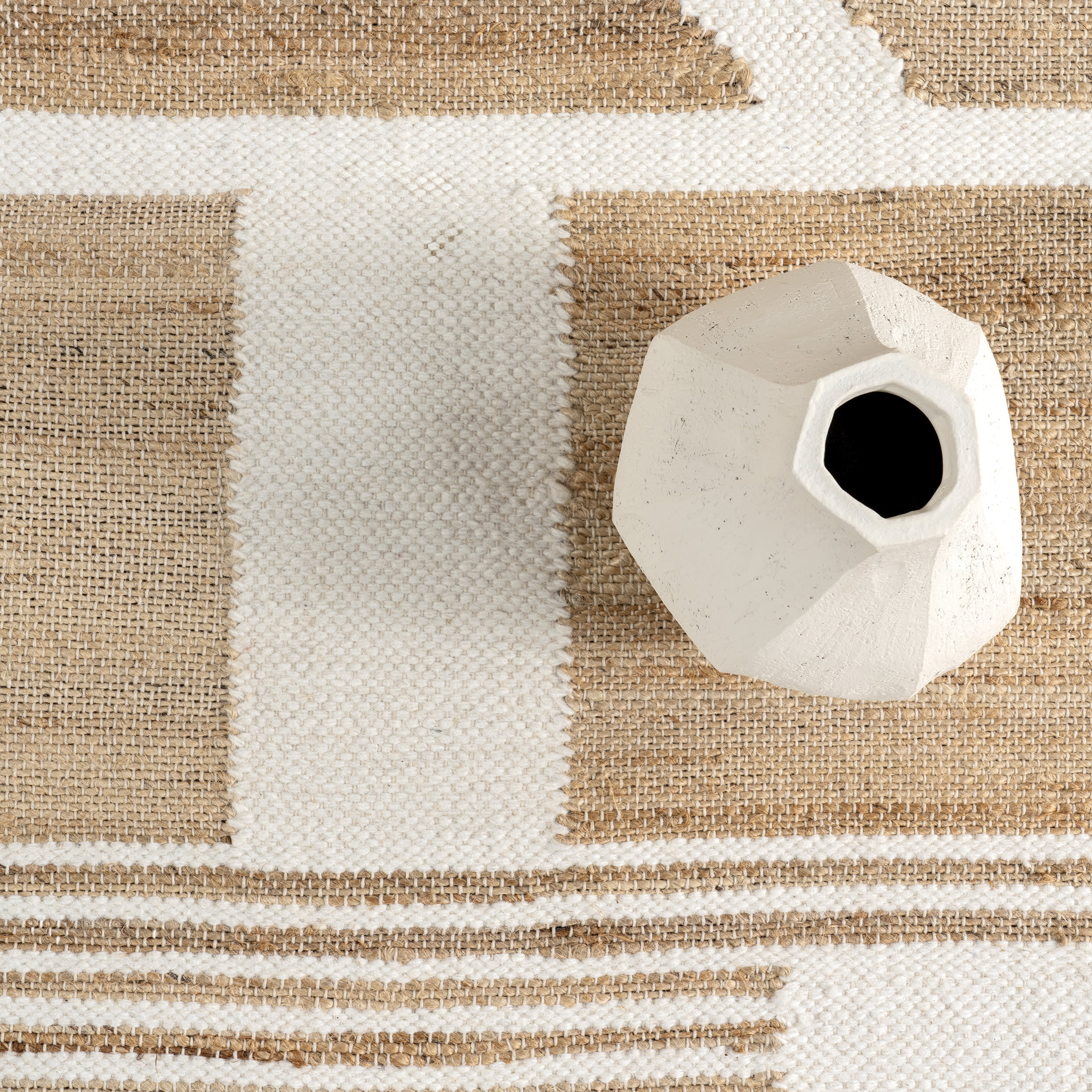 Iman Geometric Rug | Natural - Image 7