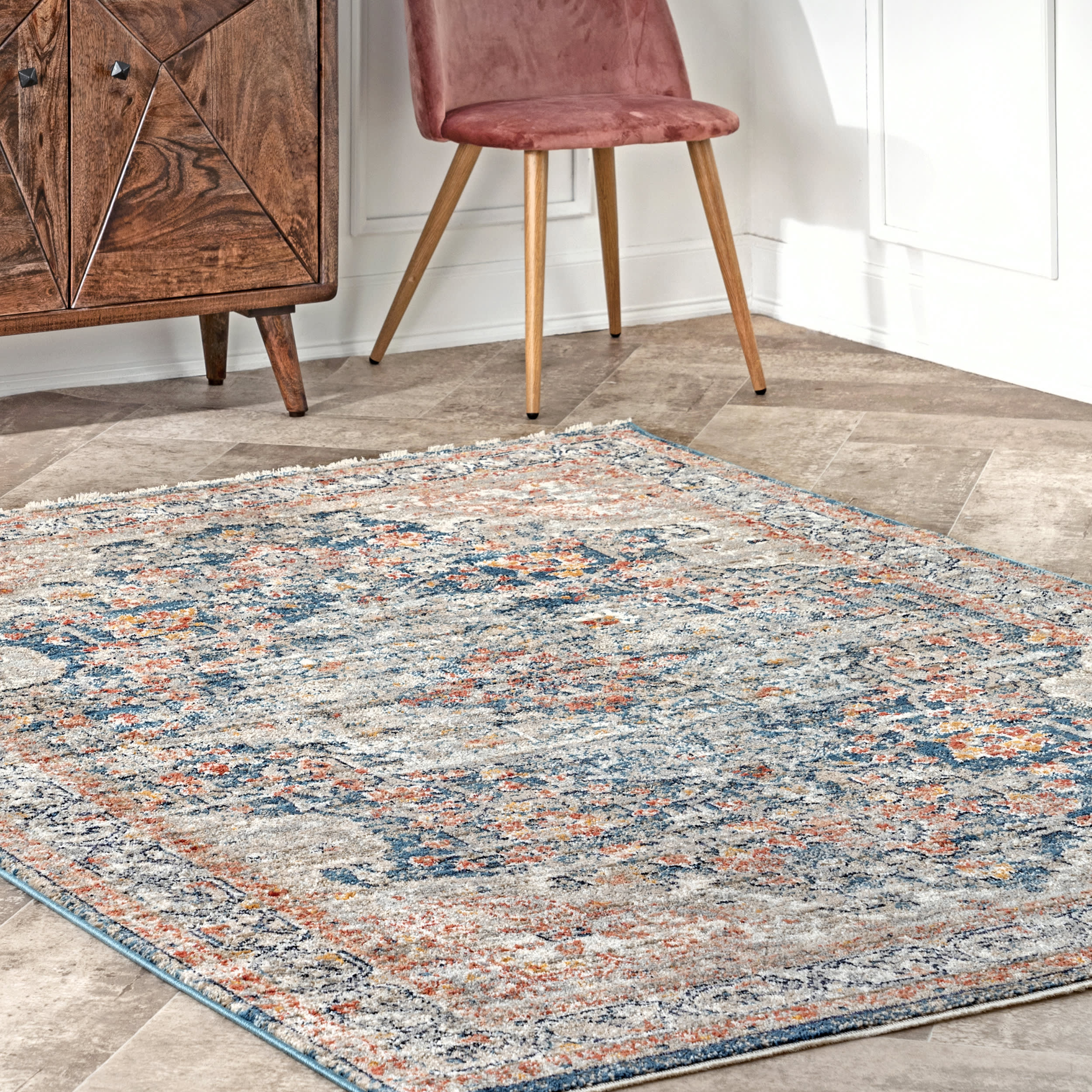 Impassioned Medallion Rug | Blue - Image 2