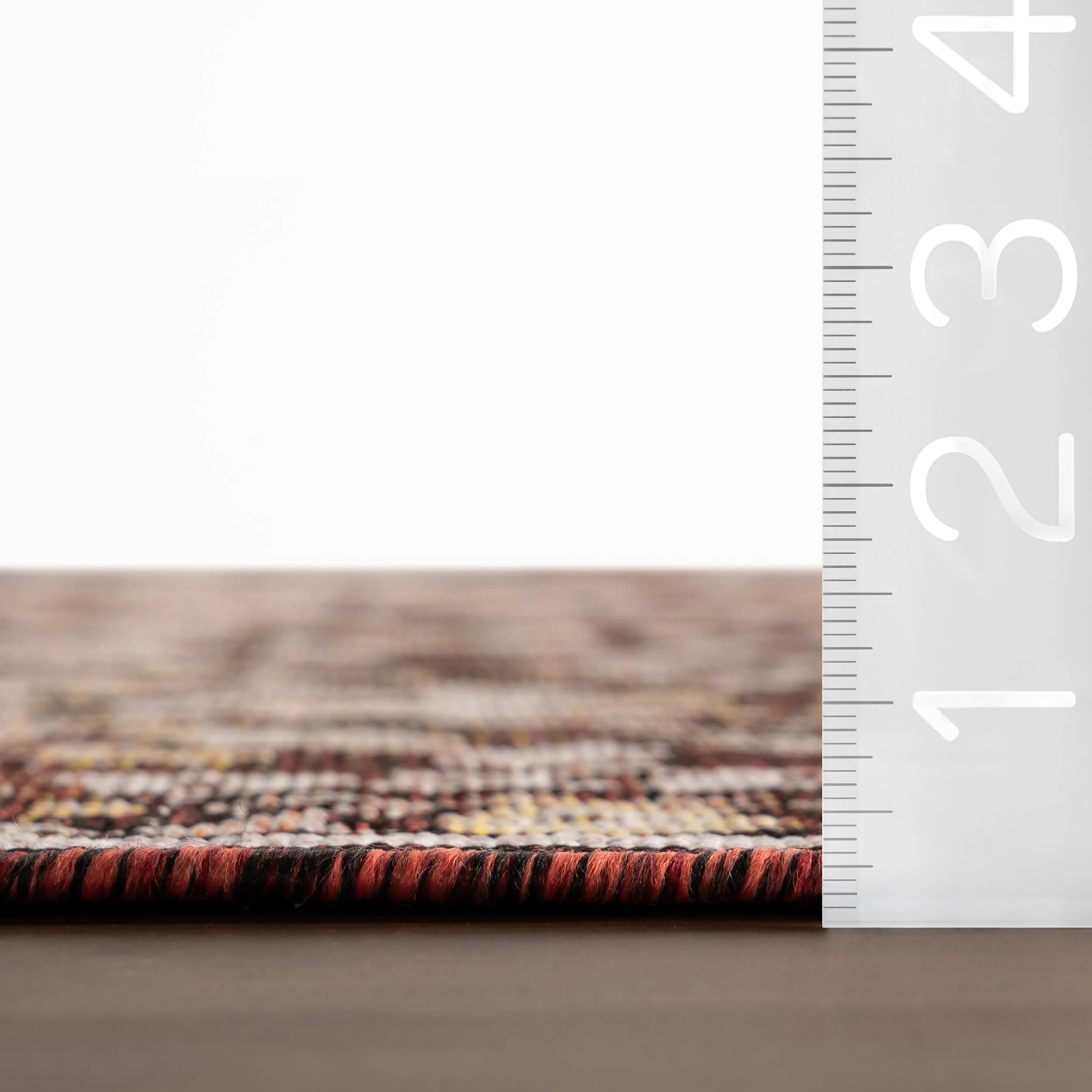 Inari Traditional Floral Indoor/Outdoor Rug | Brick - Image 6