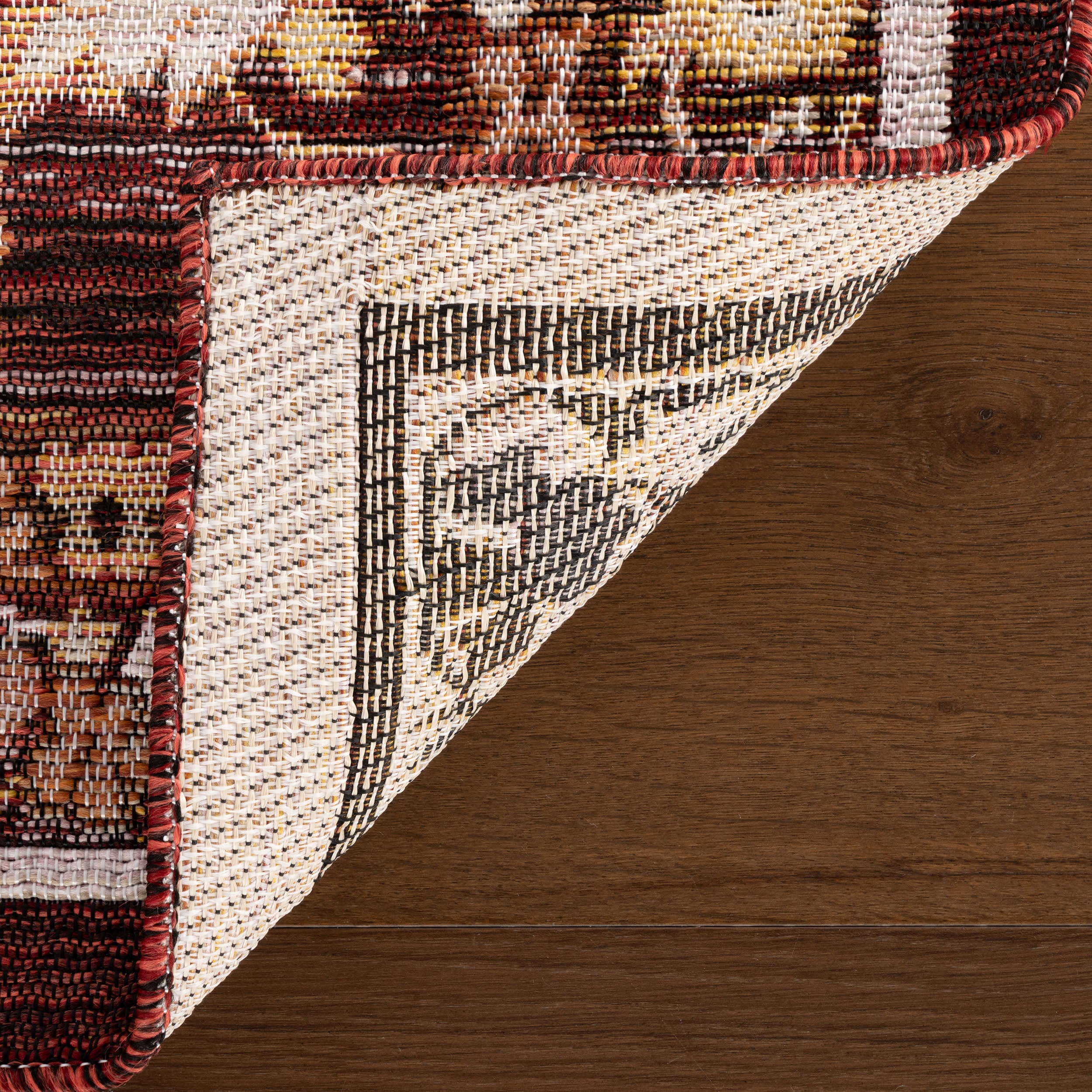 Inari Traditional Floral Indoor/Outdoor Rug | Brick - Image 8
