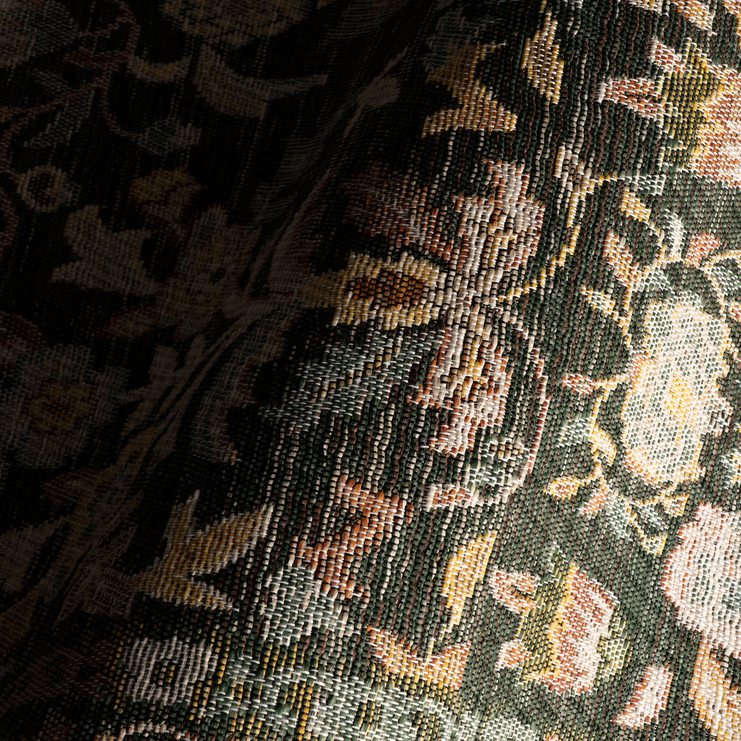 Inari Traditional Floral Indoor/Outdoor Rug | Green - Image 3