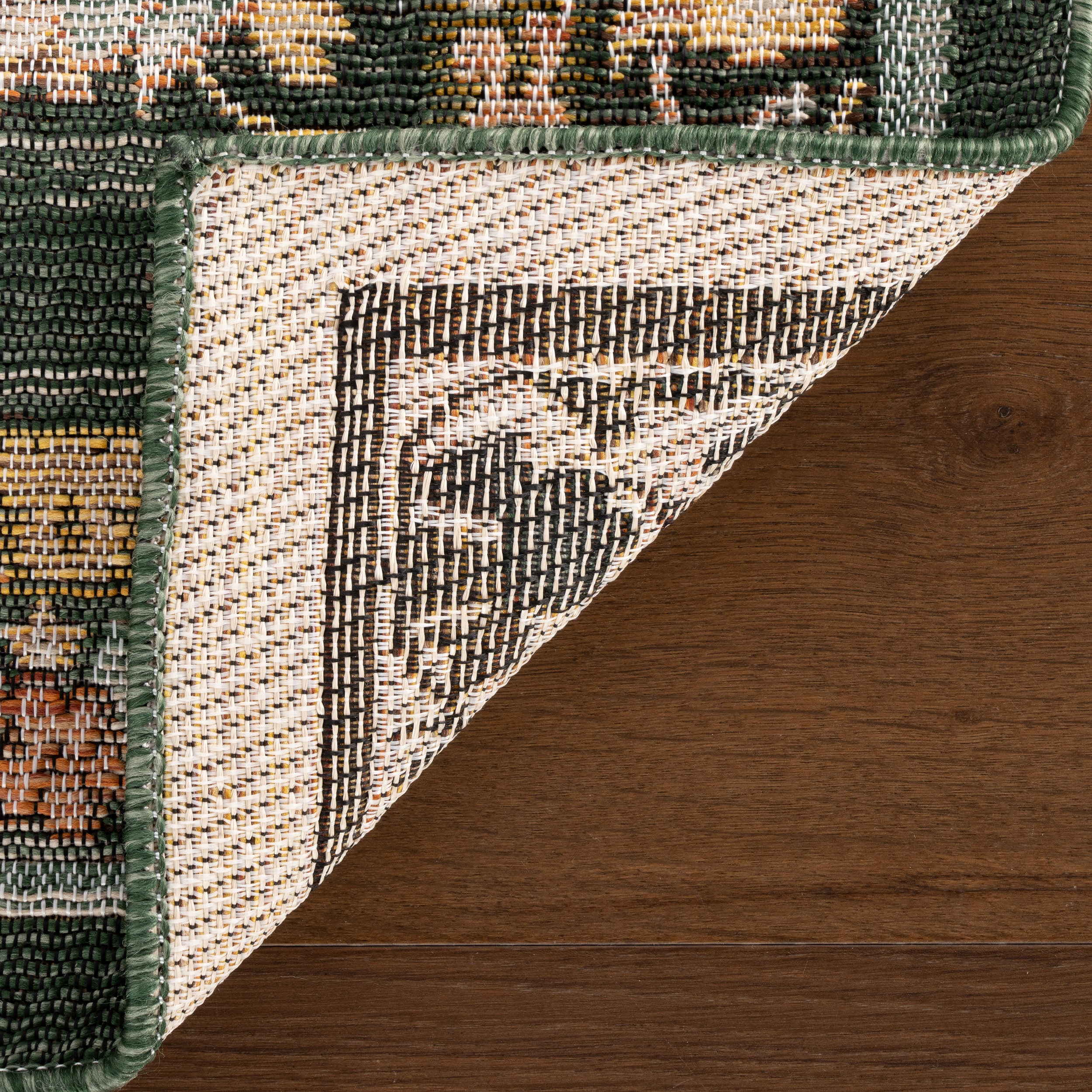 Inari Traditional Floral Indoor/Outdoor Rug | Green - Image 8