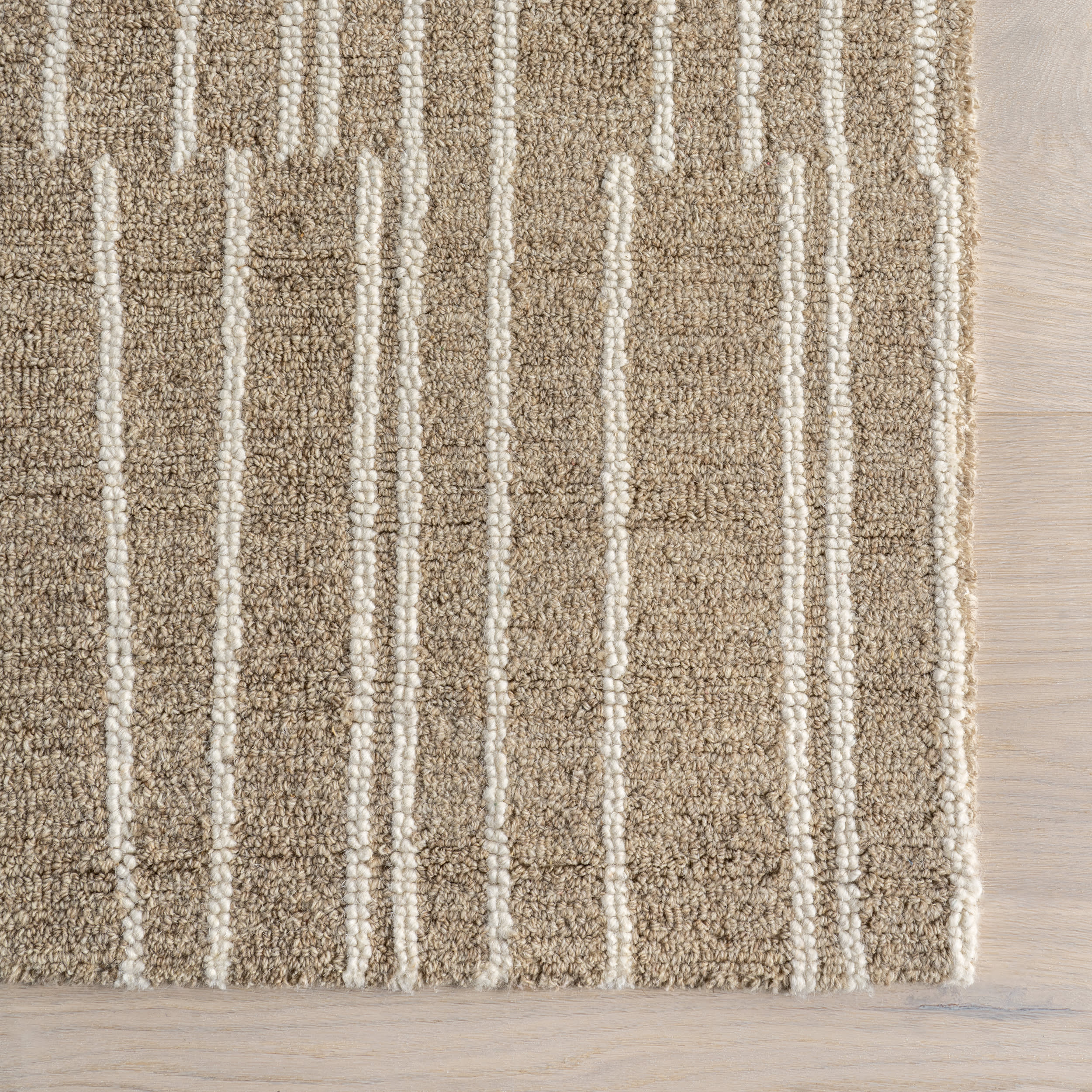 Inaya Striped Rug | Beige - Image 4