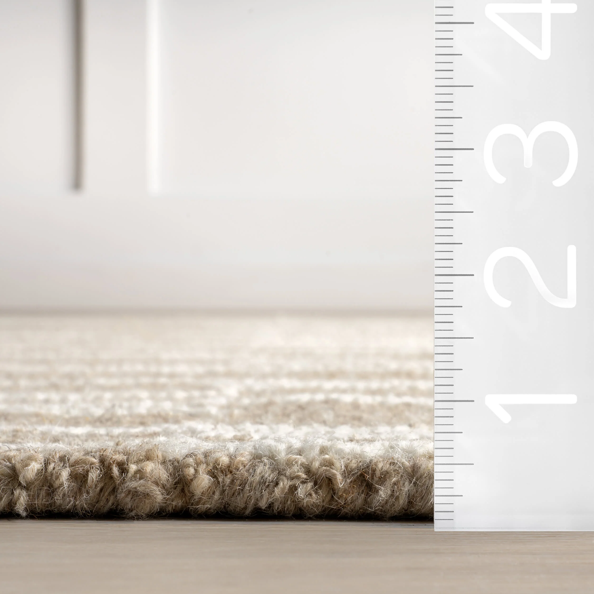 Inaya Striped Rug | Beige - Image 6
