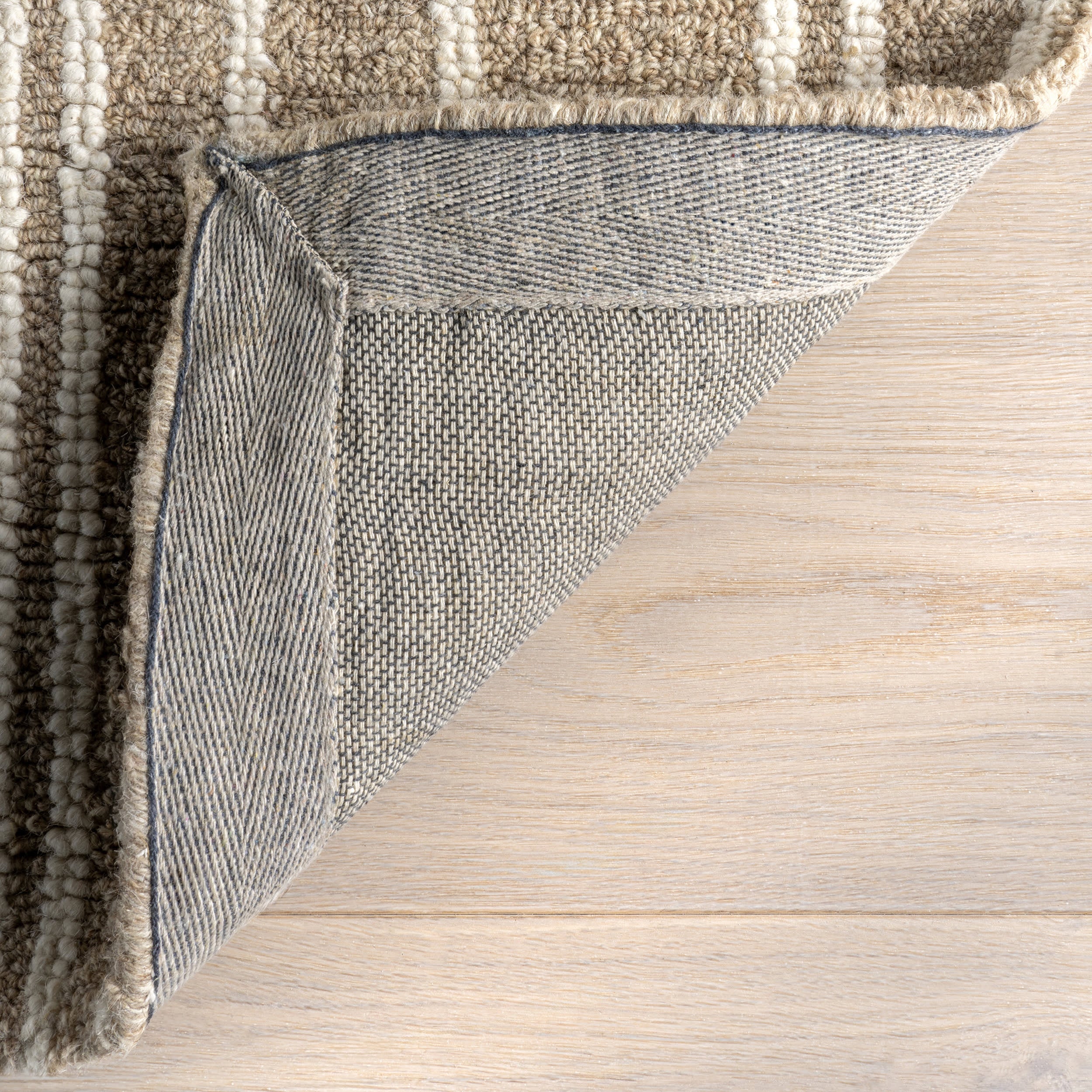 Inaya Striped Rug | Beige - Image 7