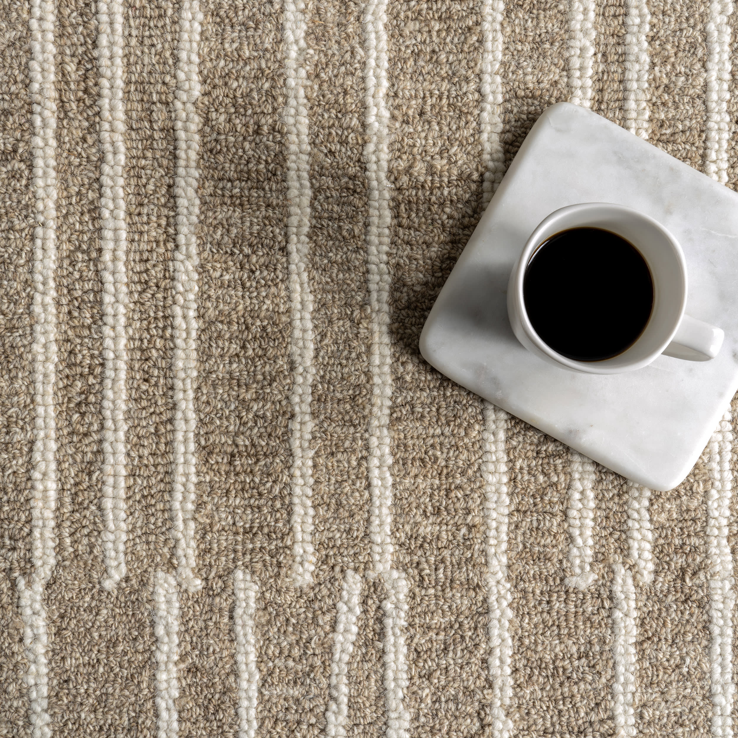 Inaya Striped Rug | Beige - Image 8