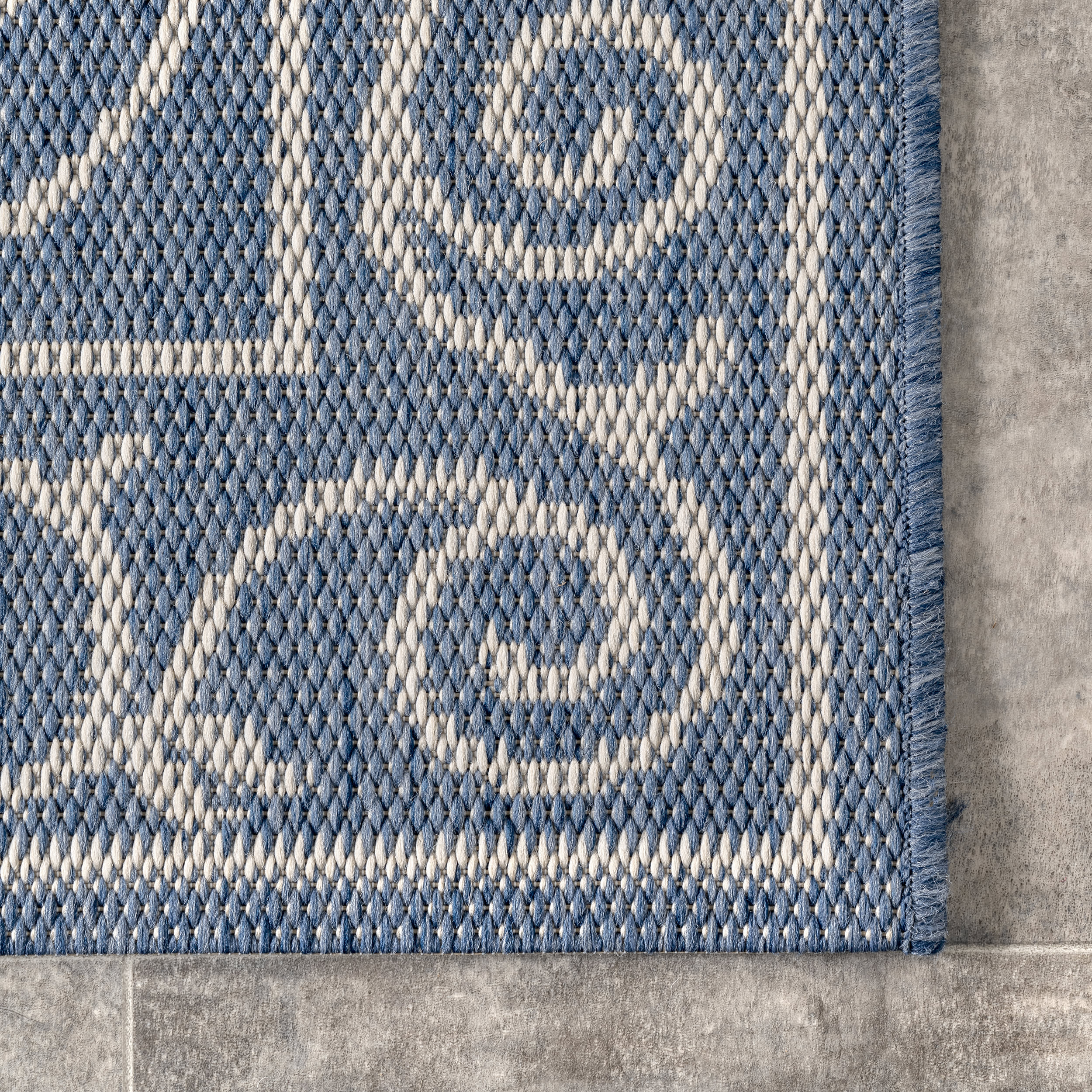 Indoor/Outdoor Krem Rug | Blue - Image 3