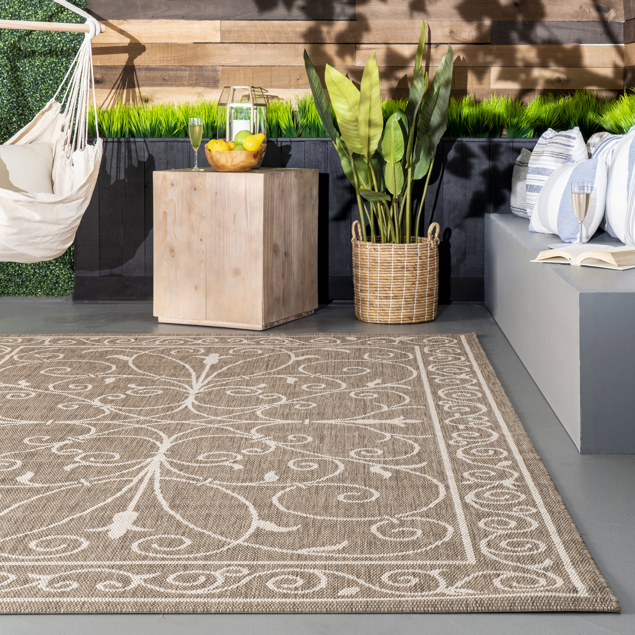 Indoor/Outdoor Krem Rug | Taupe - Image 4