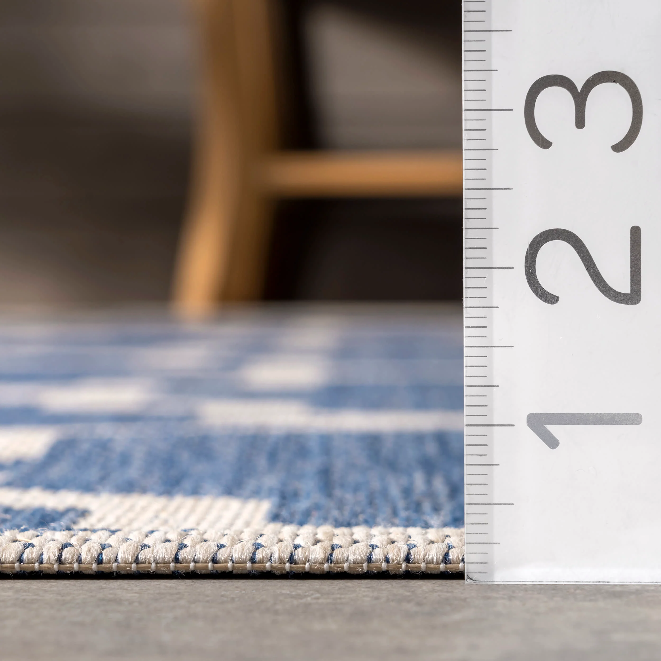 Indoor/Outdoor Moroccan Trellis Rug | Blue - Image 5