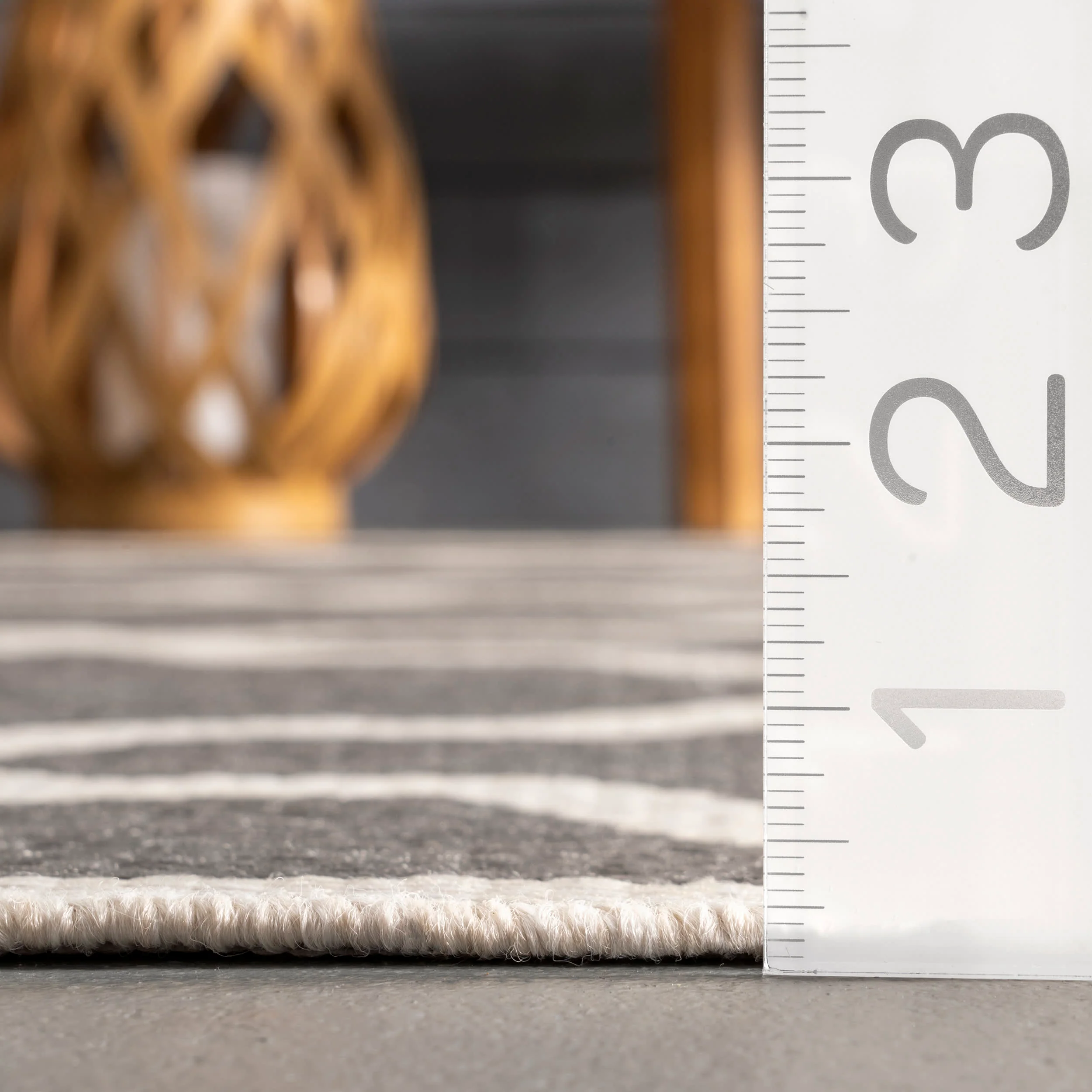 Indoor/Outdoor Moroccan Trellis Rug | Grey - Image 5