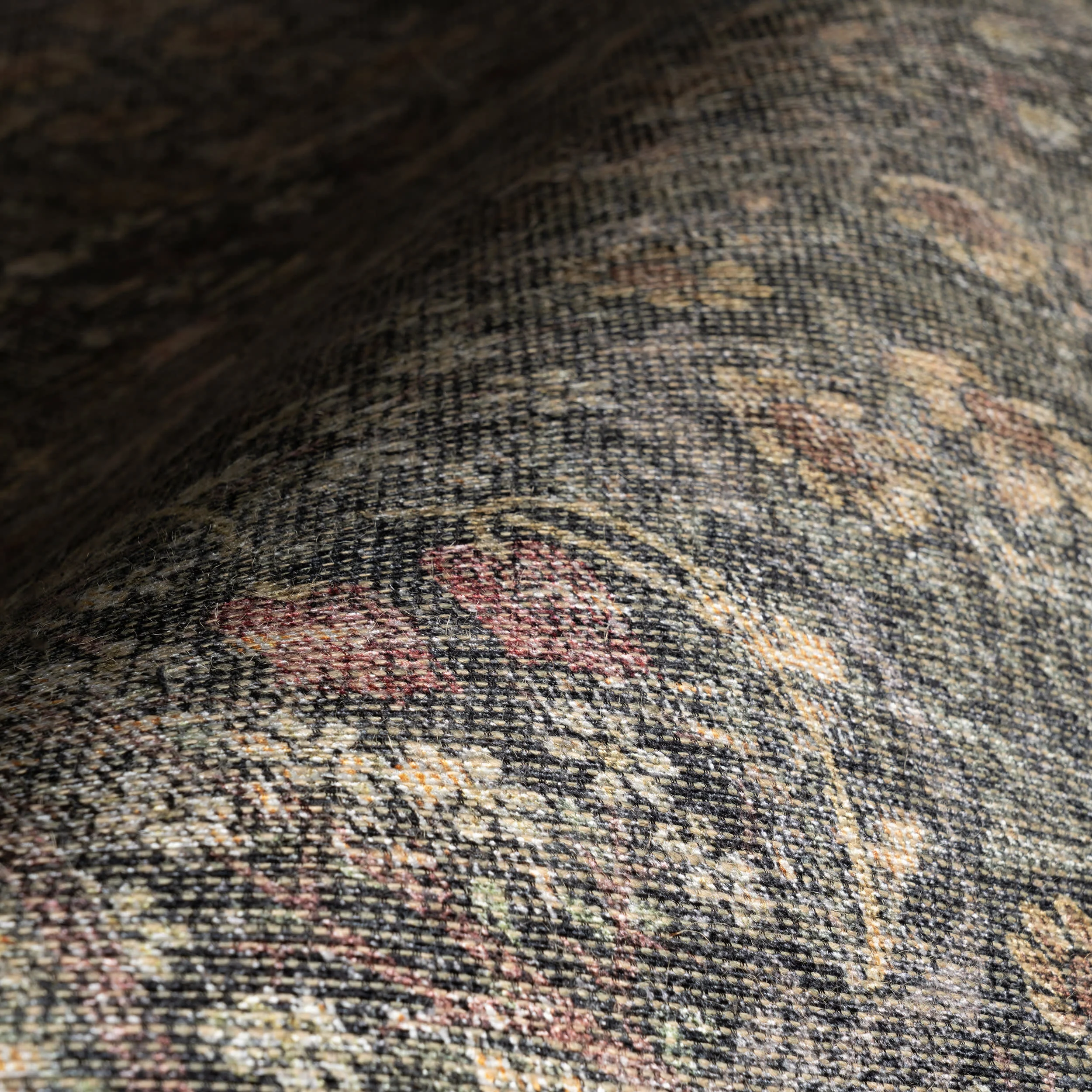 Indray Traditional Floral and Paisley Rug | Green - Image 3