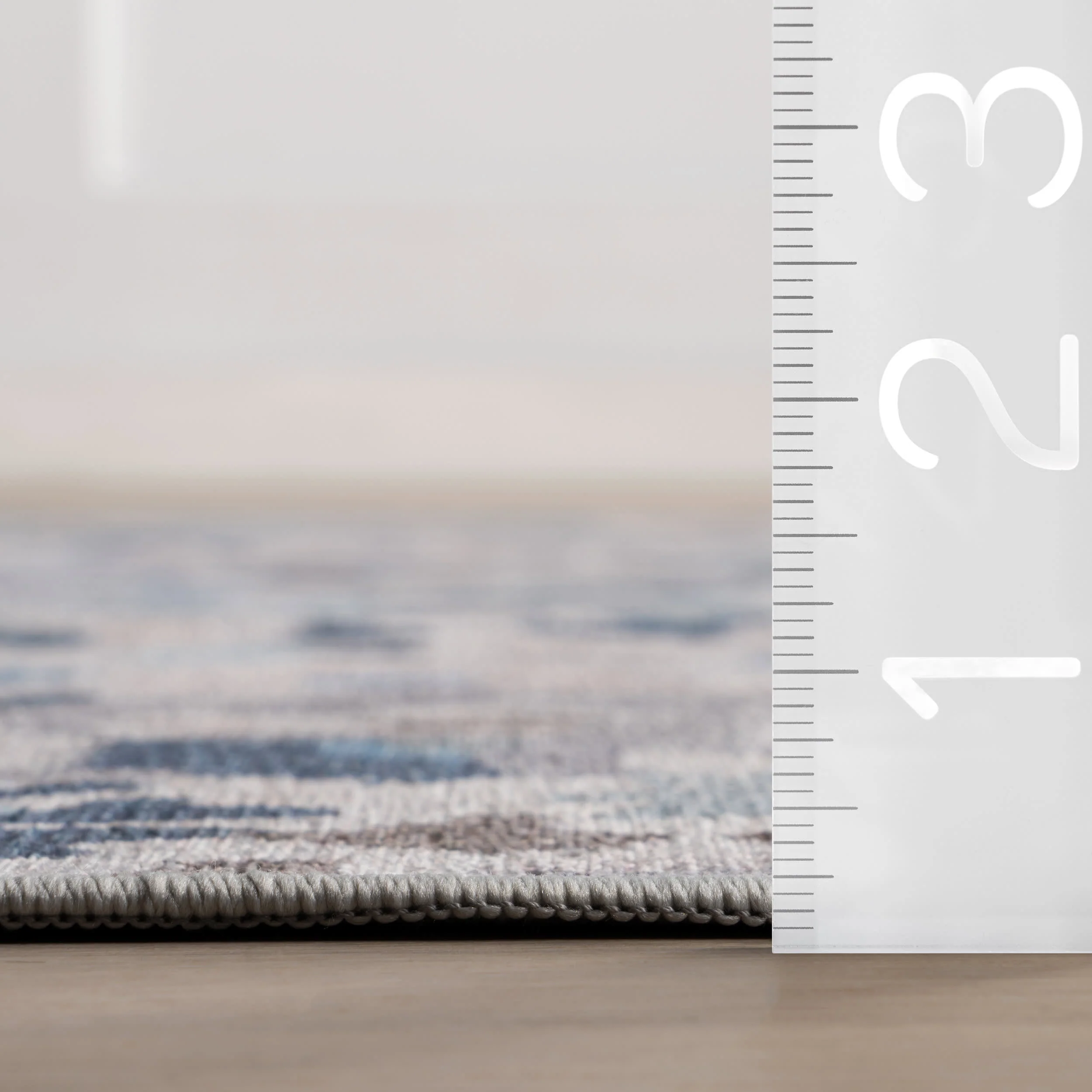 Ines Machine Washable Rug | Blue - Image 5