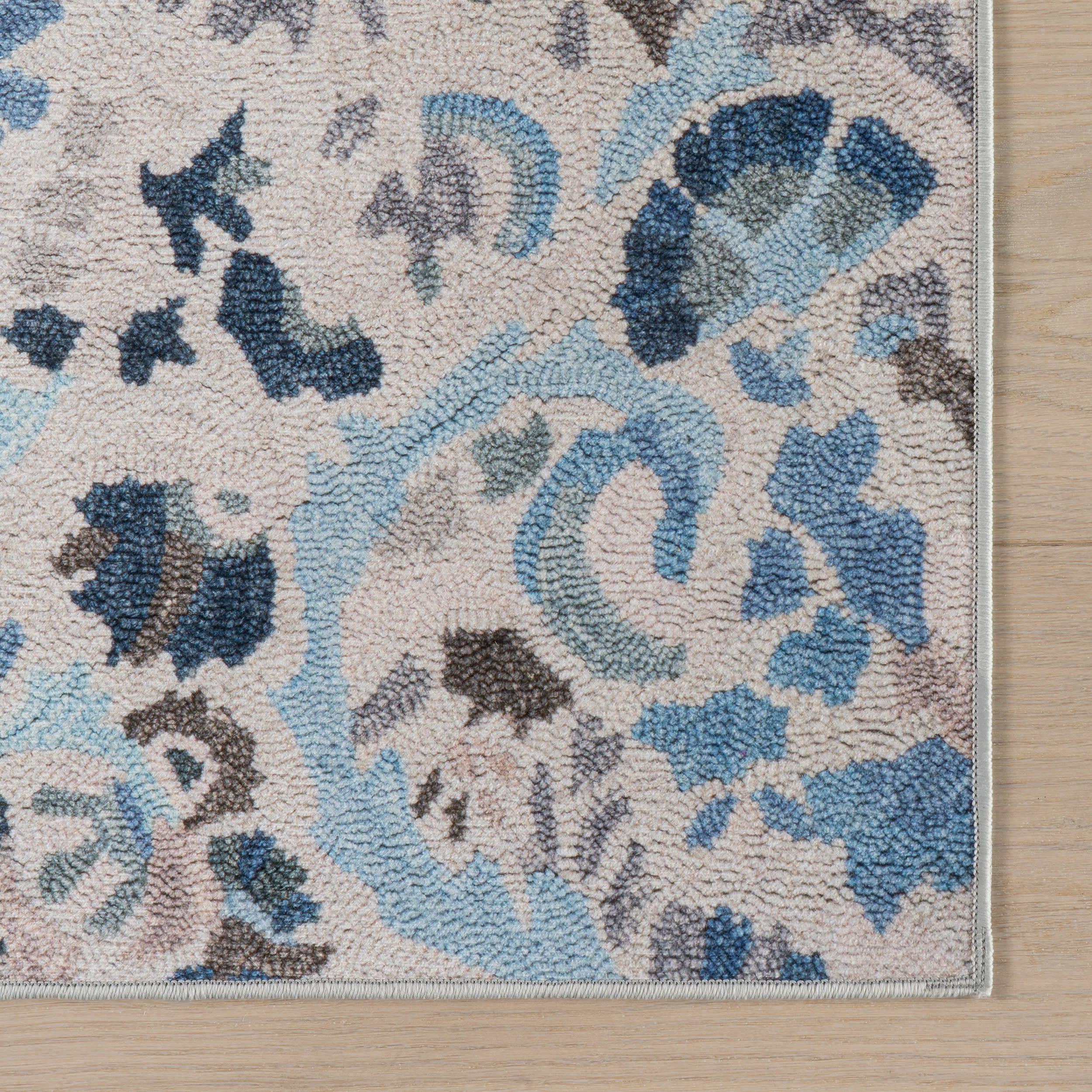 Ines Machine Washable Rug | Blue - Image 6
