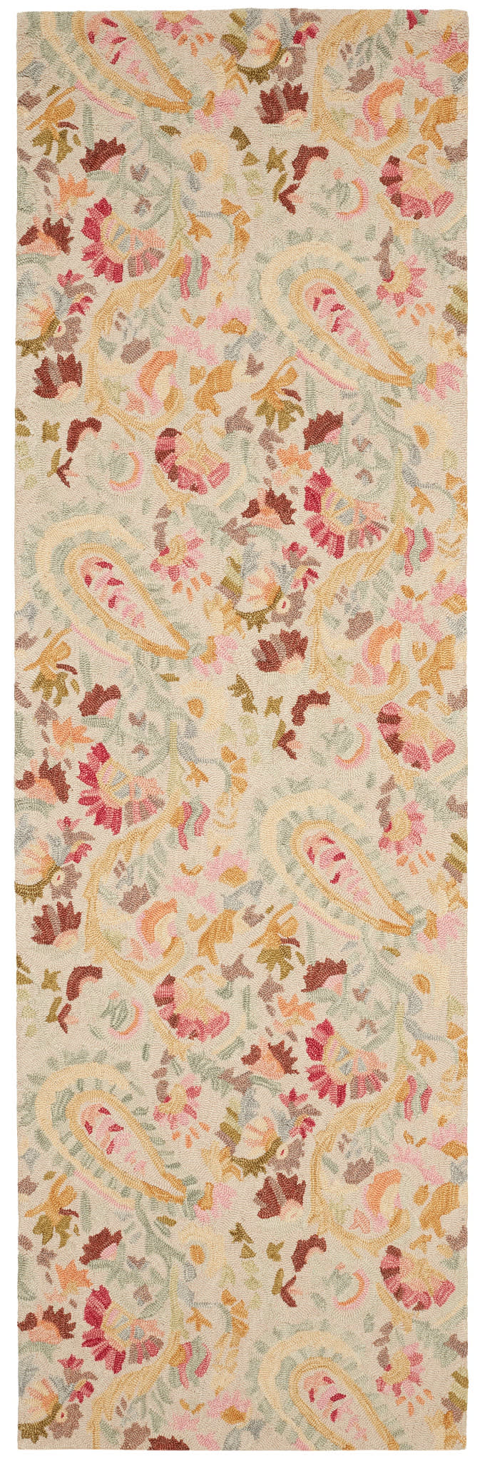 Ines Hand Micro Hooked Wool Rug | Multi - Image 3
