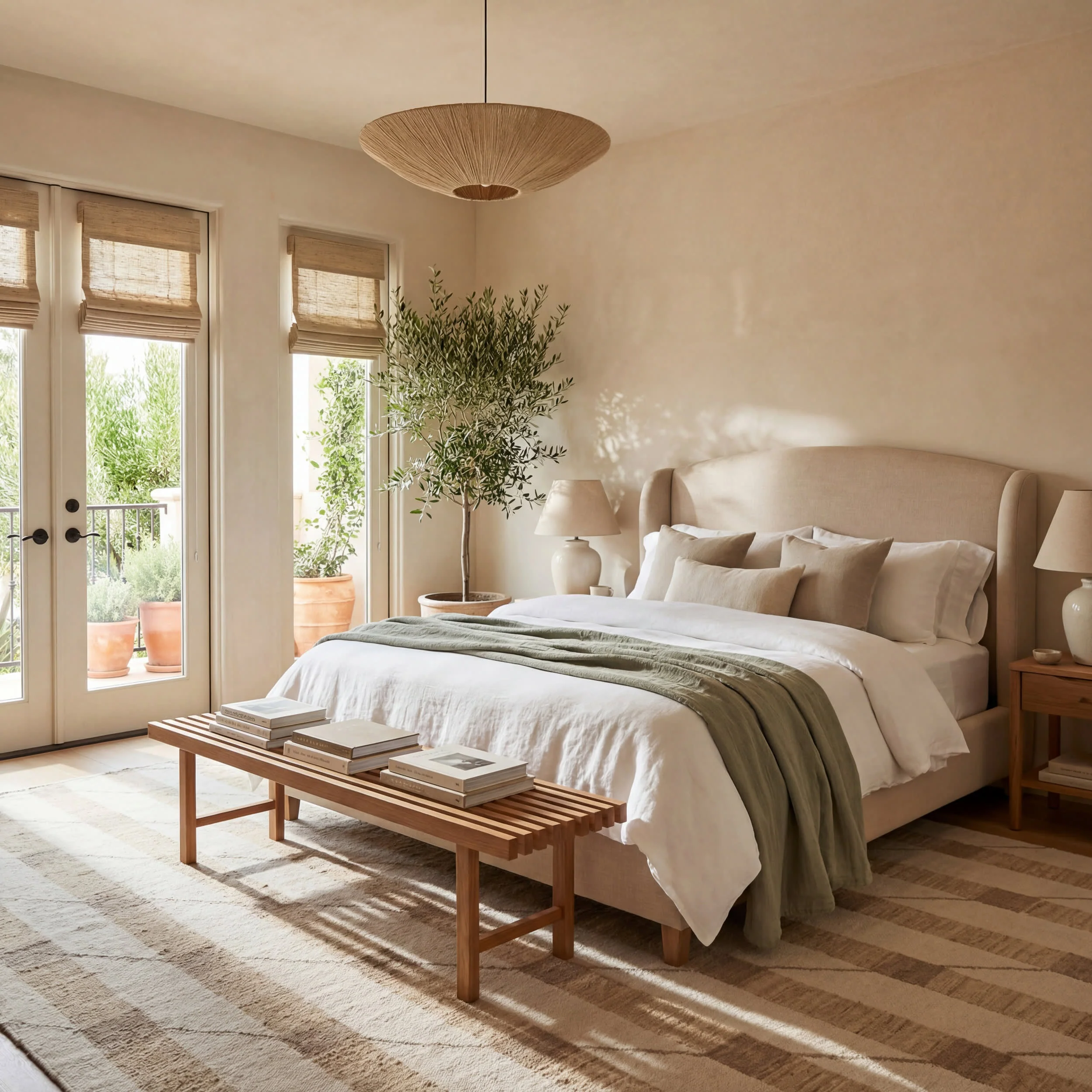 Inette Modern Geometric Wool Rug | Beige - Image 10
