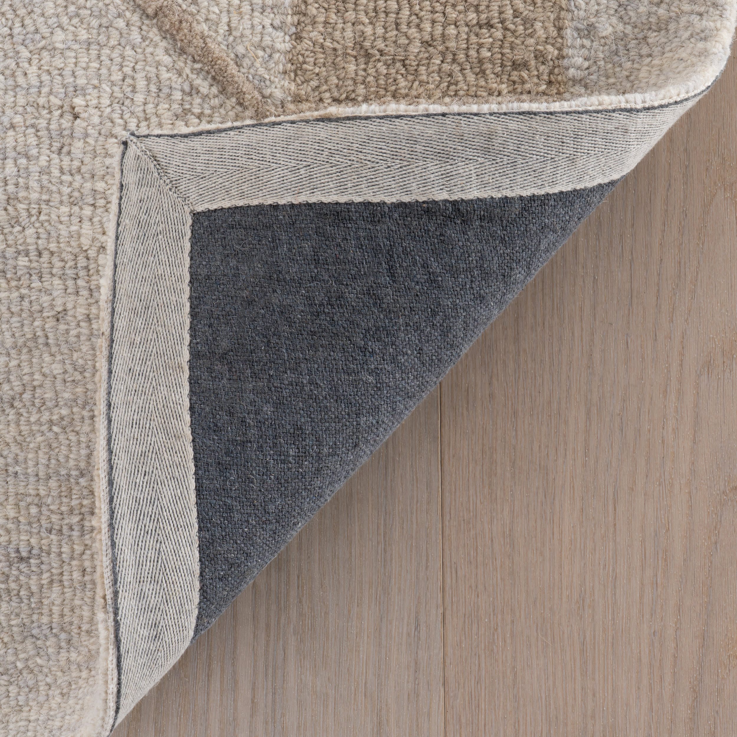 Inette Modern Geometric Wool Rug | Beige - Image 8