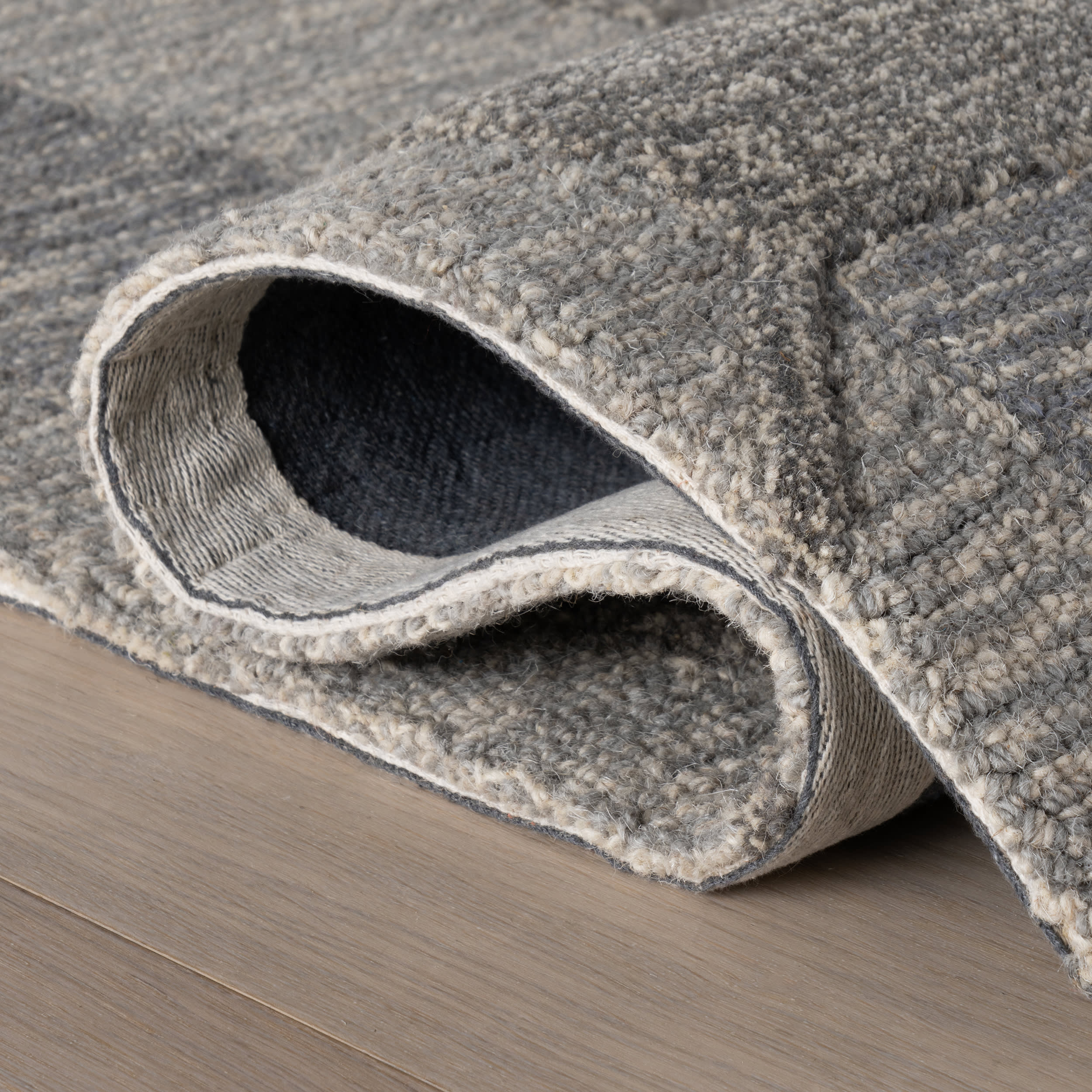 Inette Modern Geometric Wool Rug | Blue - Image 10