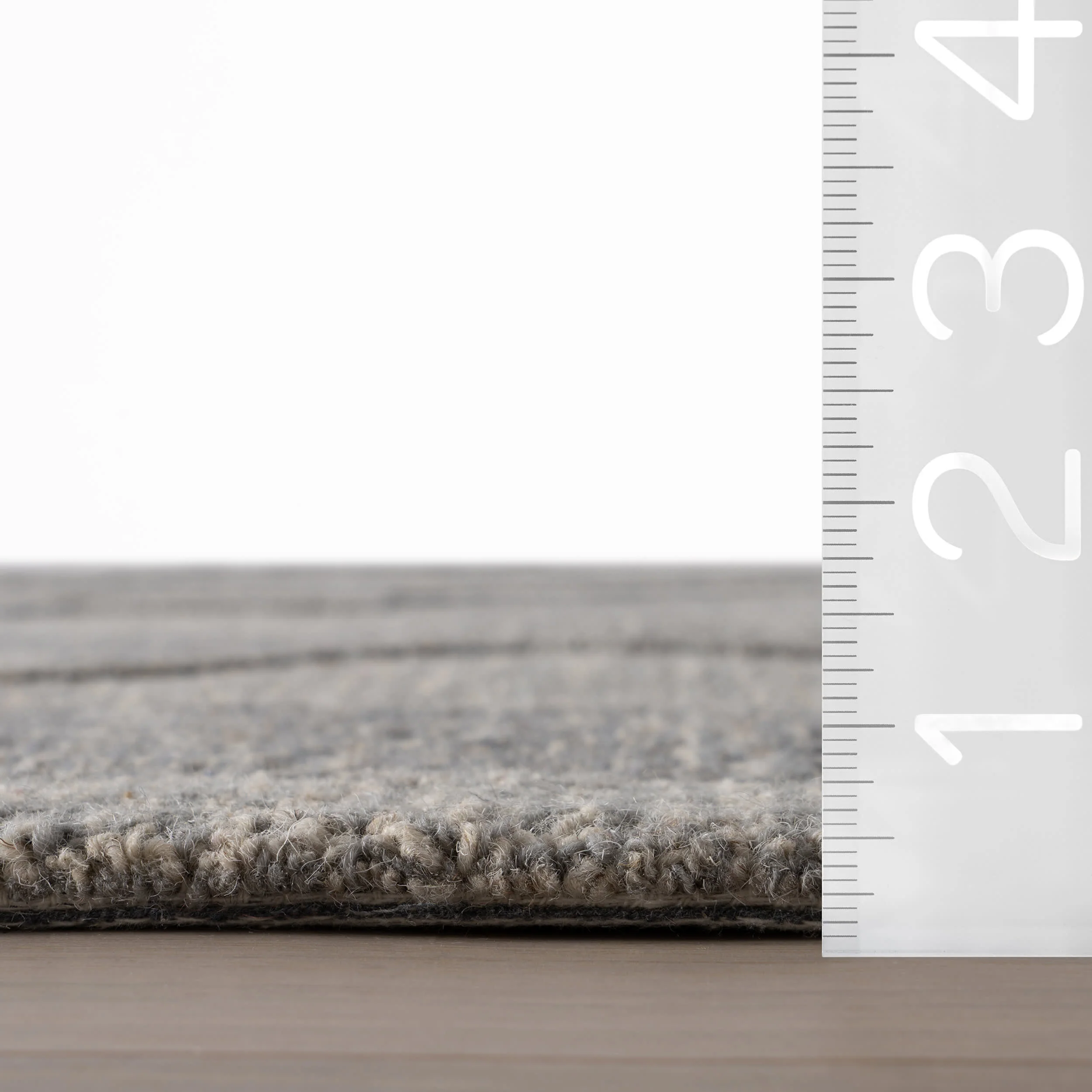 Inette Modern Geometric Wool Rug | Blue - Image 6