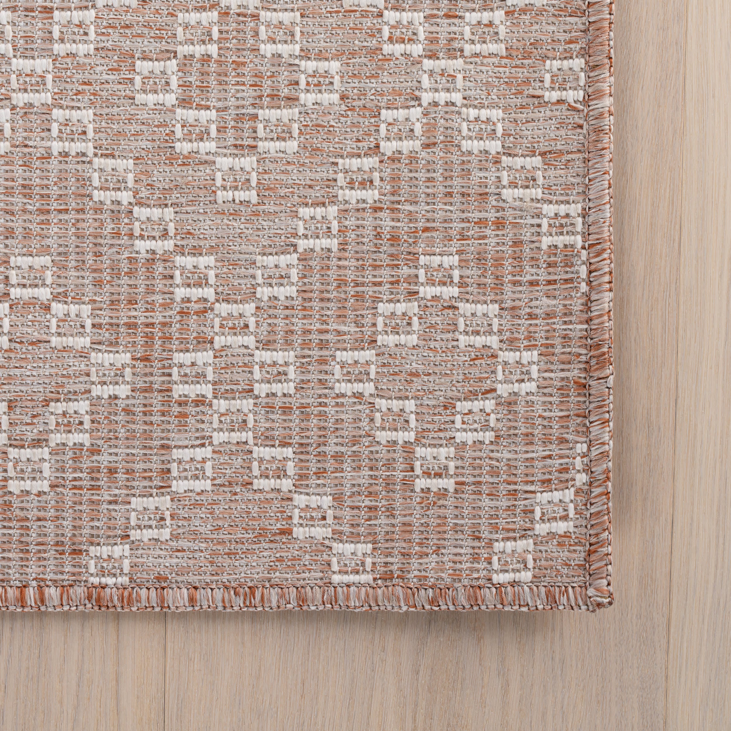 Inkala Bohemian Diamond Indoor/Outdoor Rug | Tan - Image 4