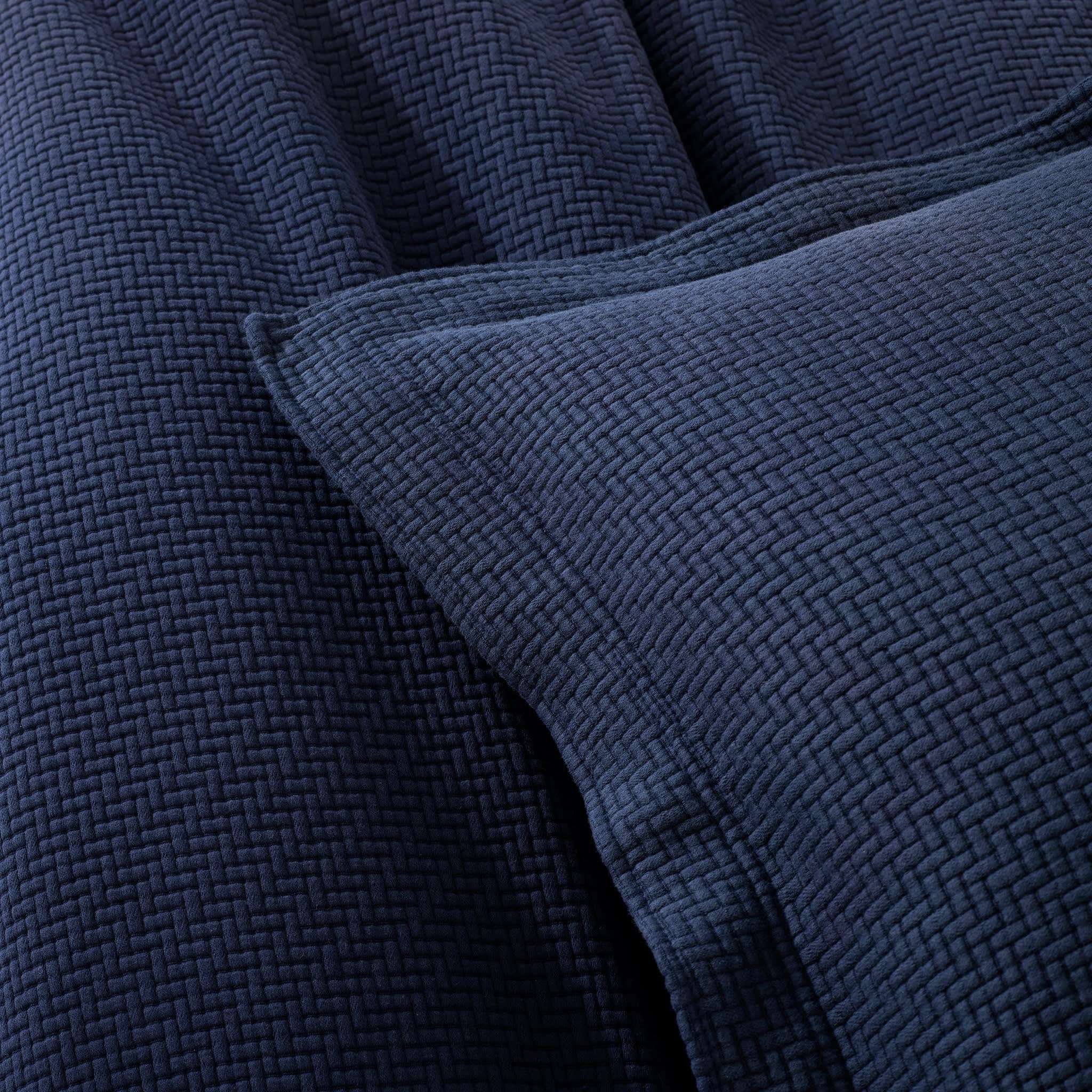Interlaken Matelasse Coverlet | Ink - Image 5