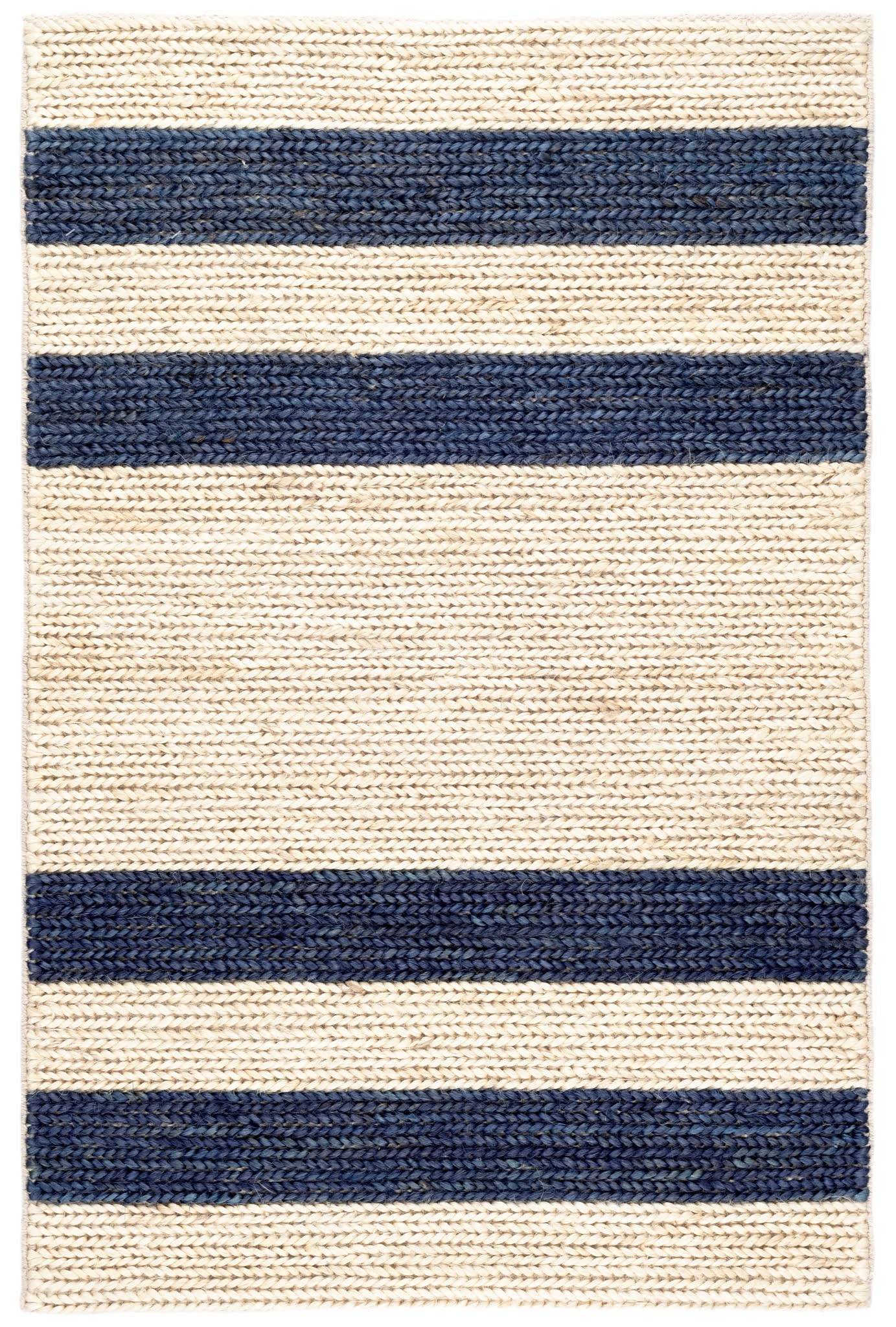 Ipswich Handwoven Jute Rug | Blue - Image 4